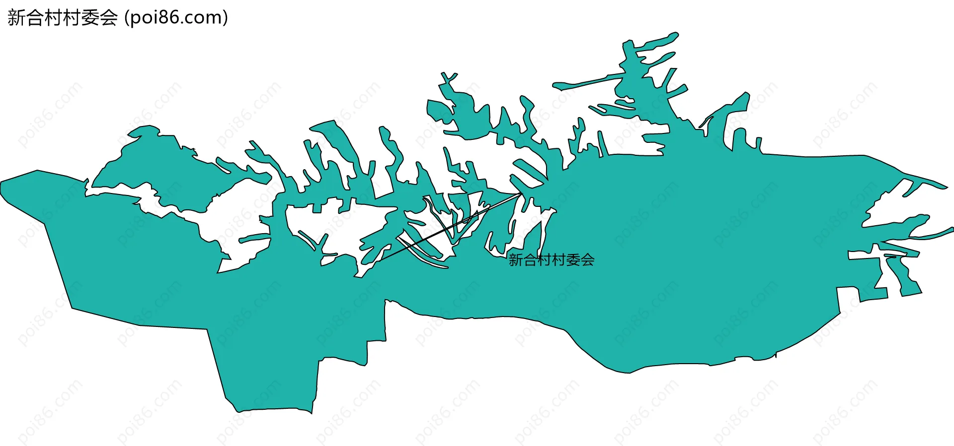 新合村村委会边界地图