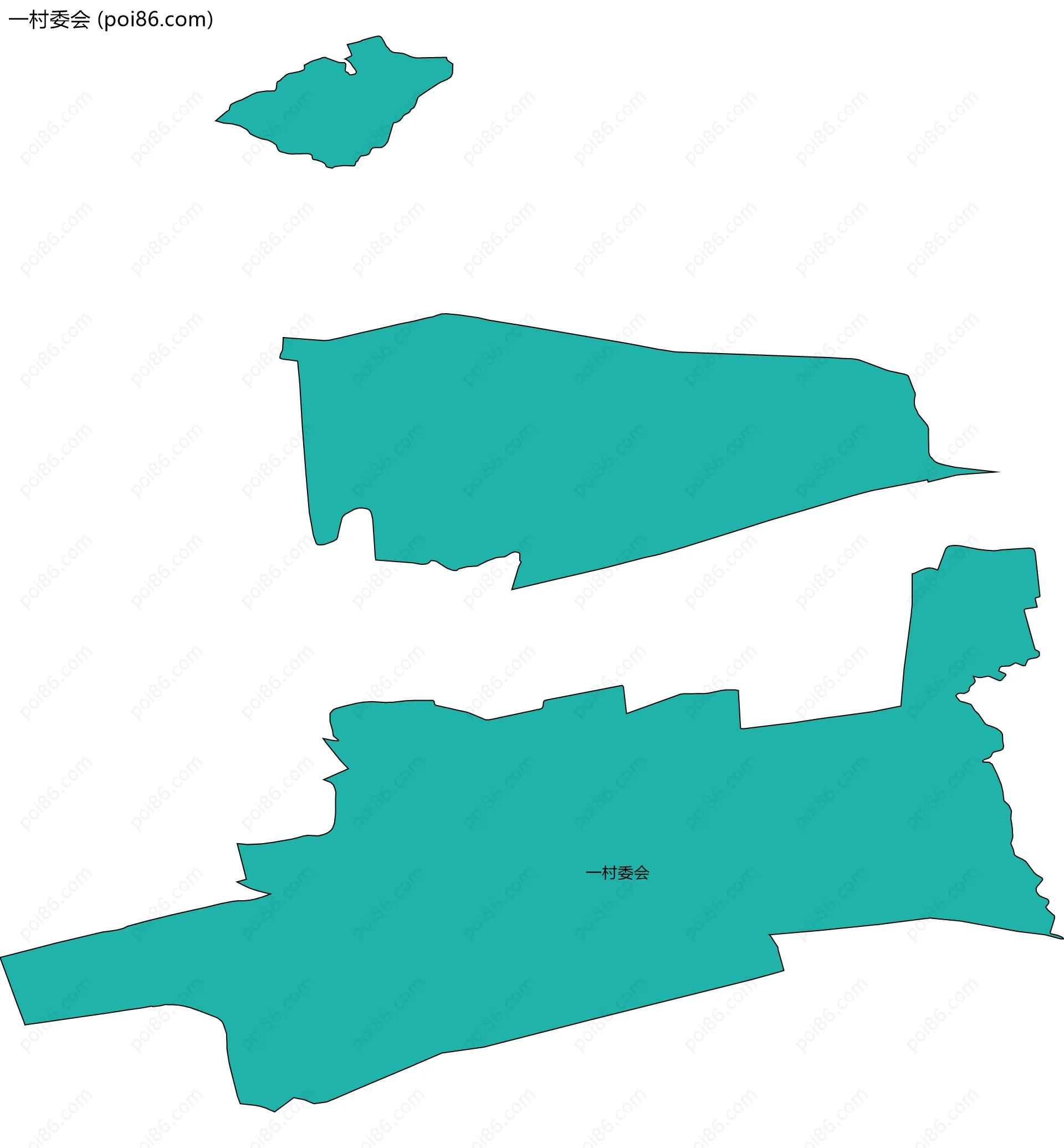 一村委会边界地图