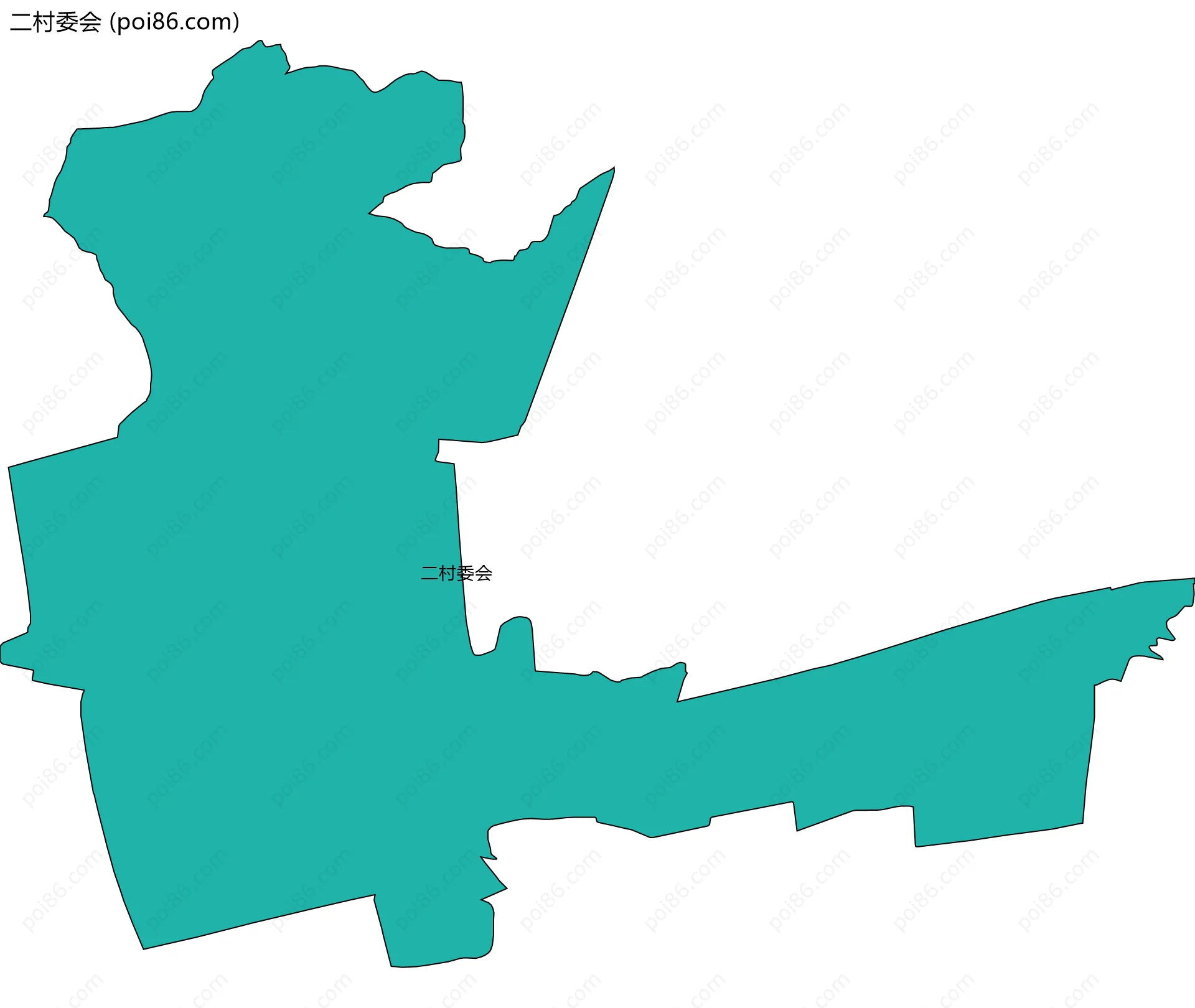 二村委会边界地图