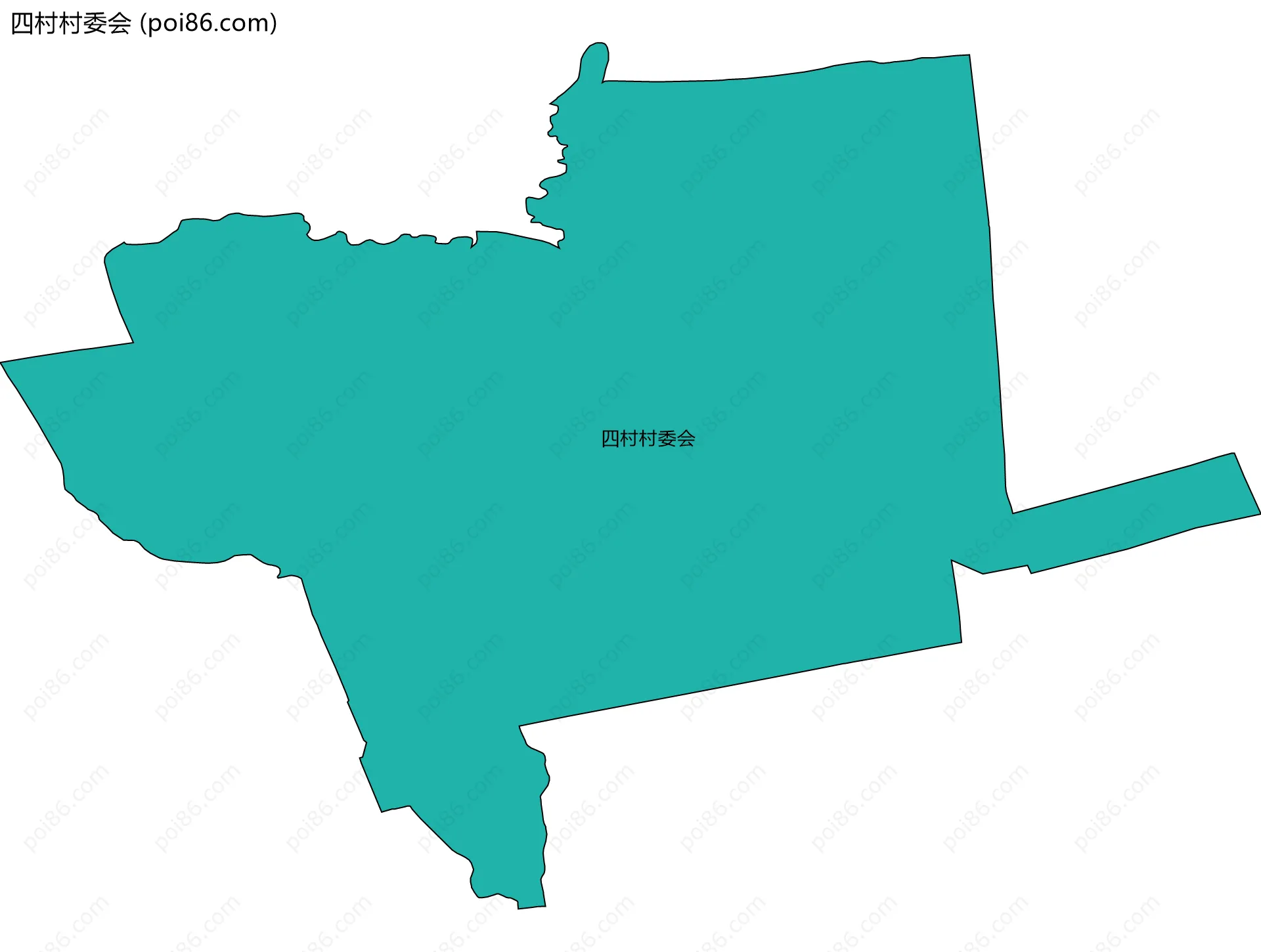 四村村委会边界地图