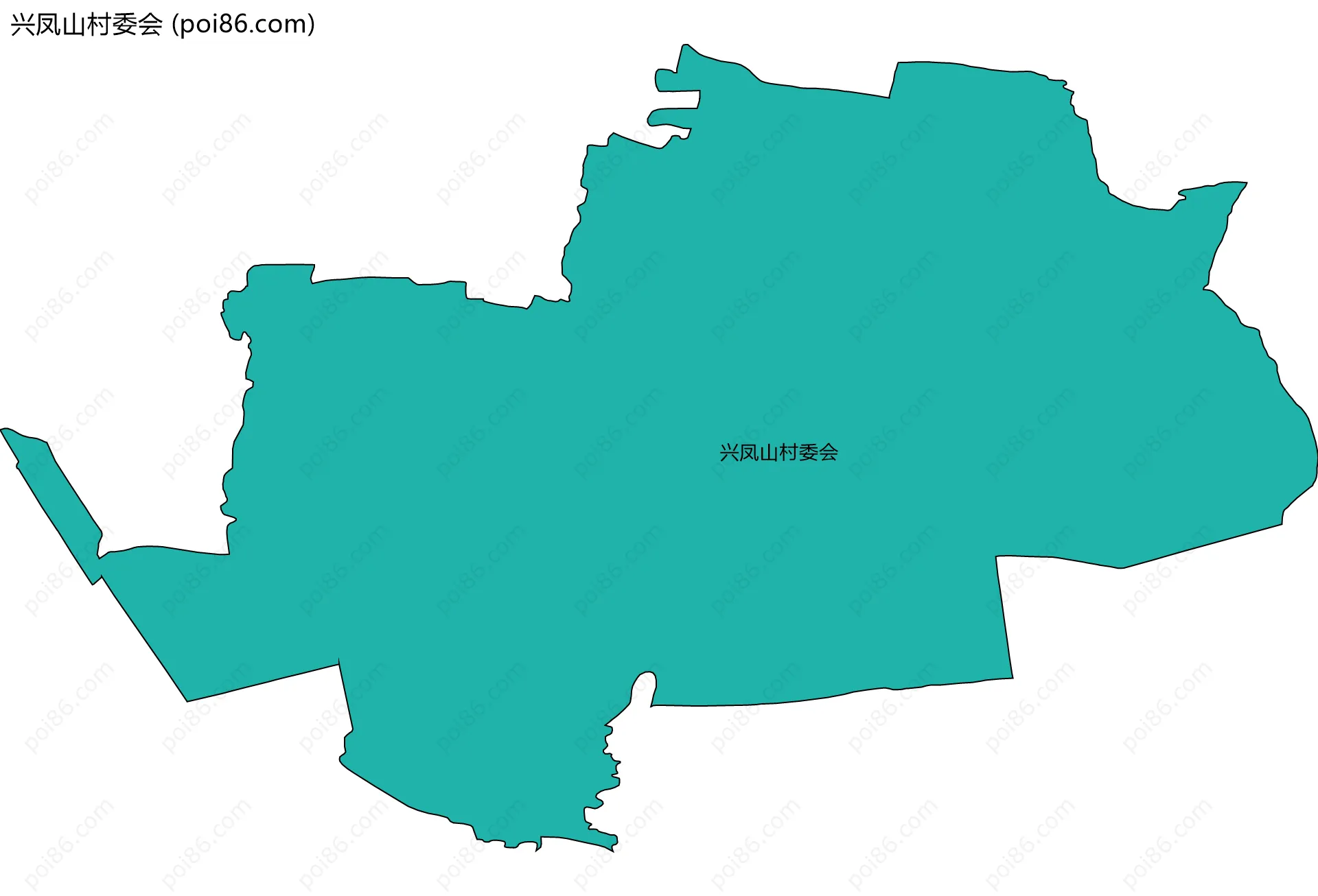 兴凤山村委会边界地图