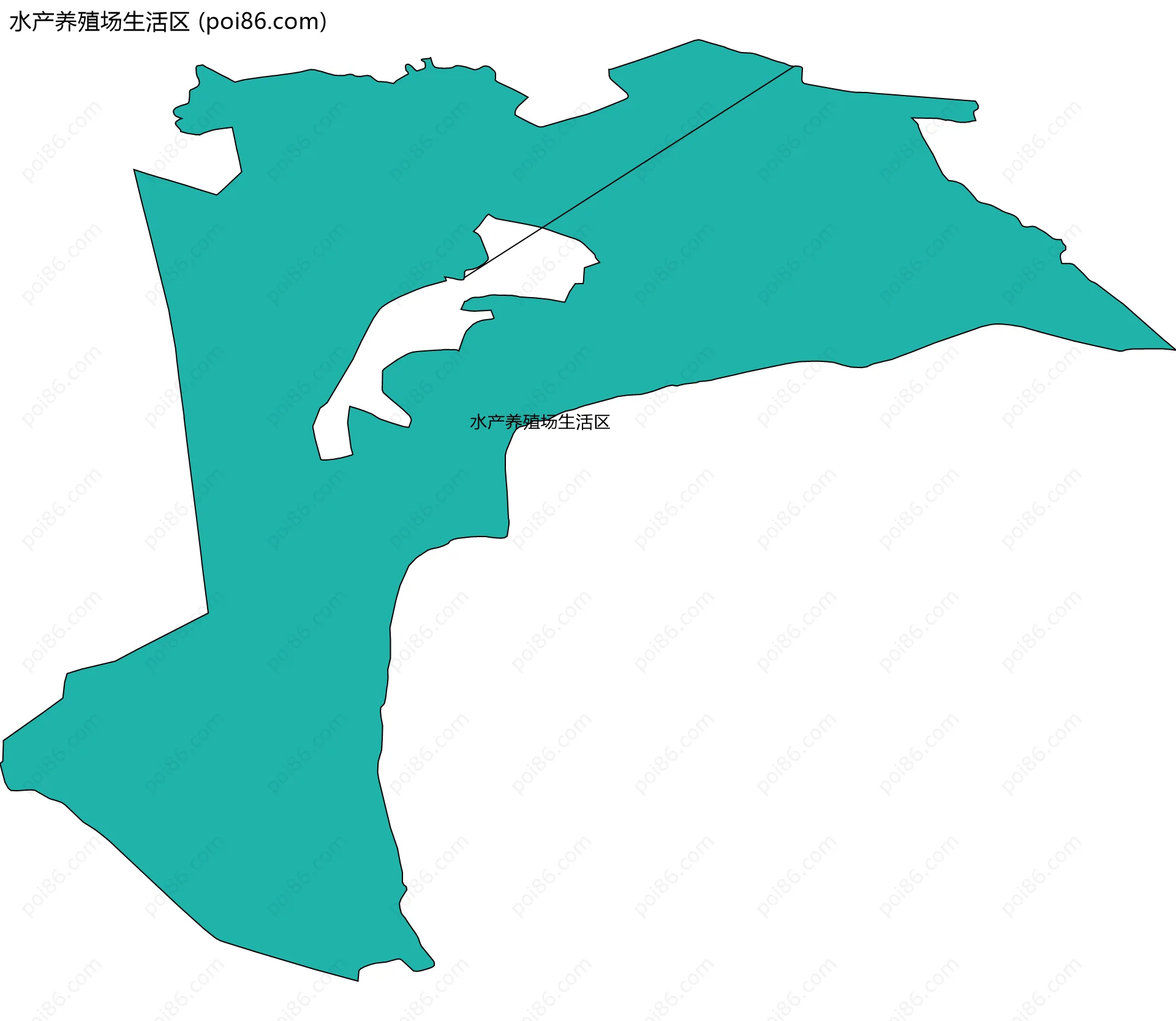 水产养殖场生活区边界地图
