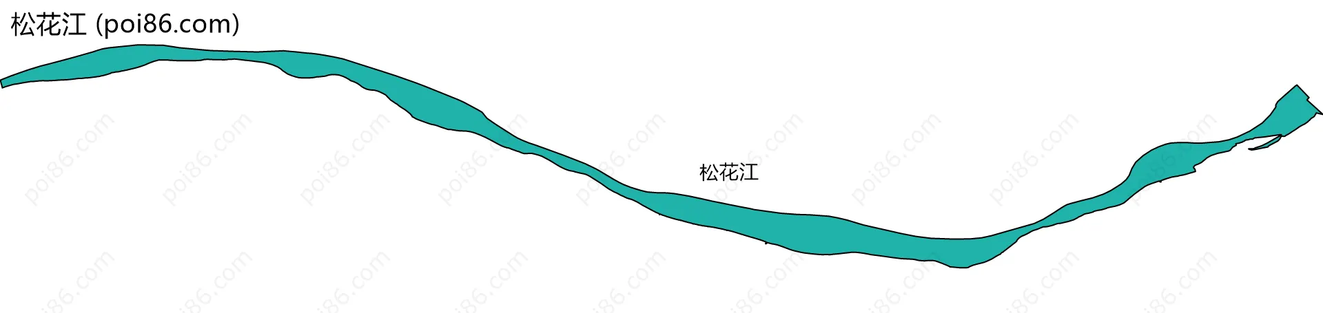 松花江边界地图