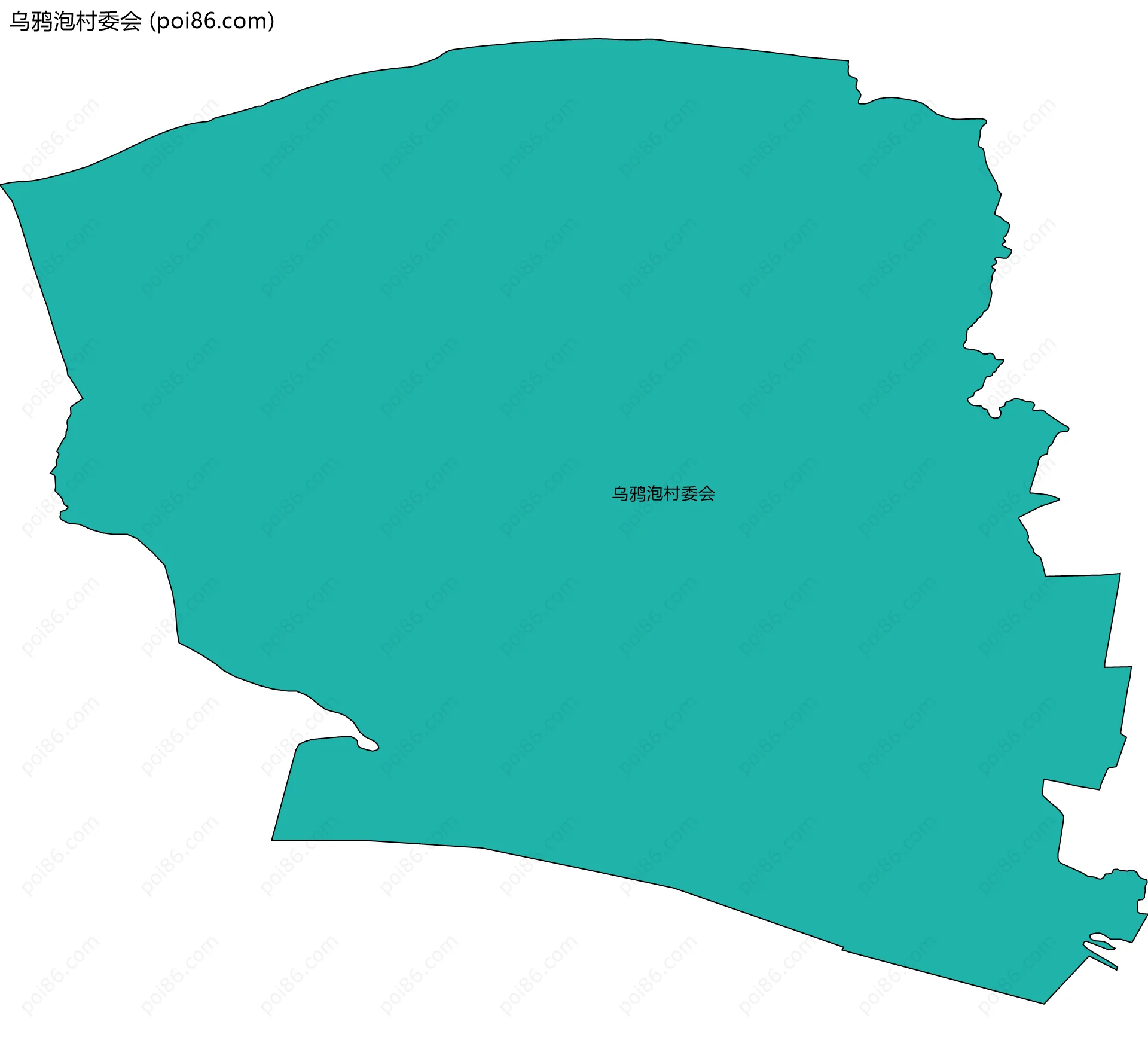 乌鸦泡村委会边界地图