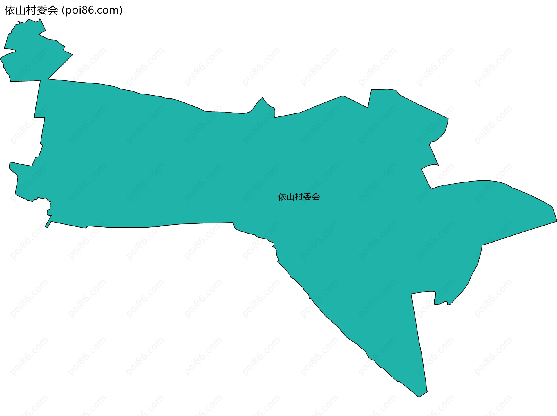 依山村委会边界地图