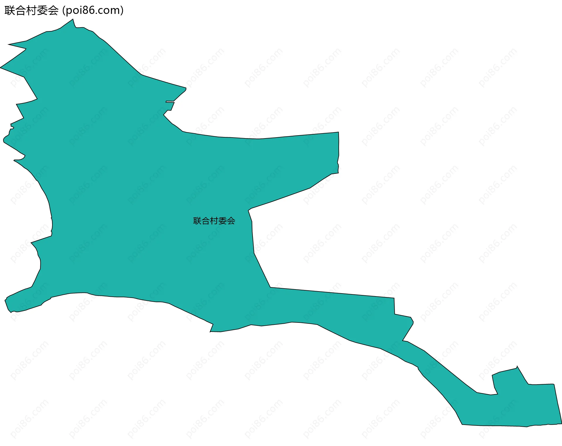 联合村委会边界地图