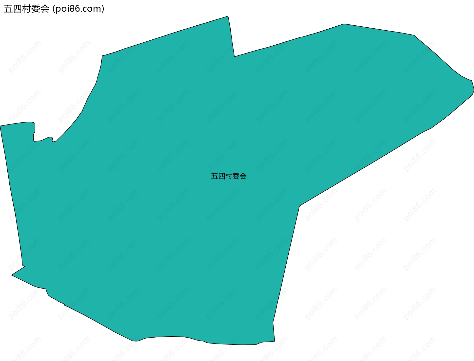 五四村委会边界地图