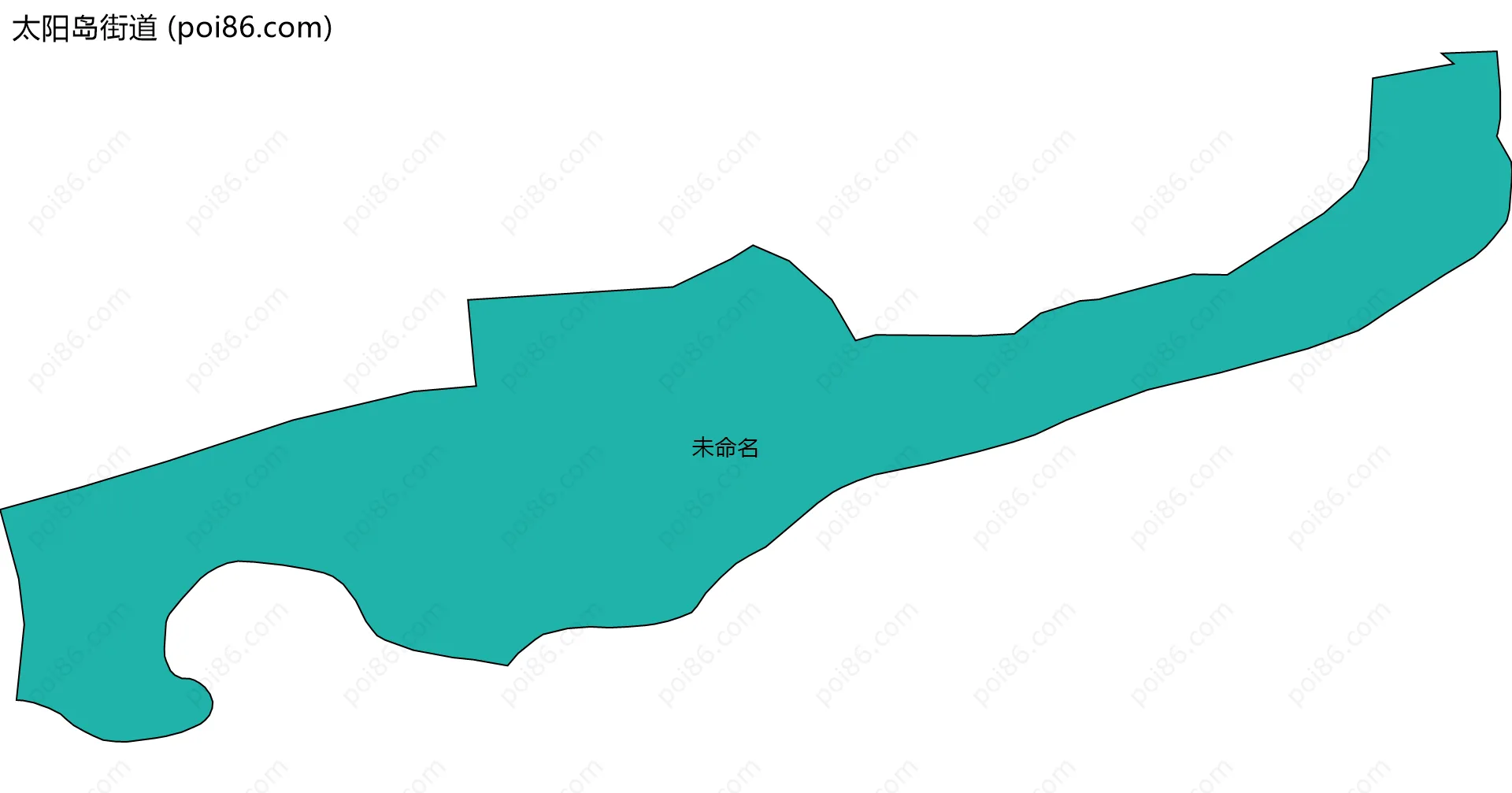 太阳岛街道边界地图(五级行政区划)