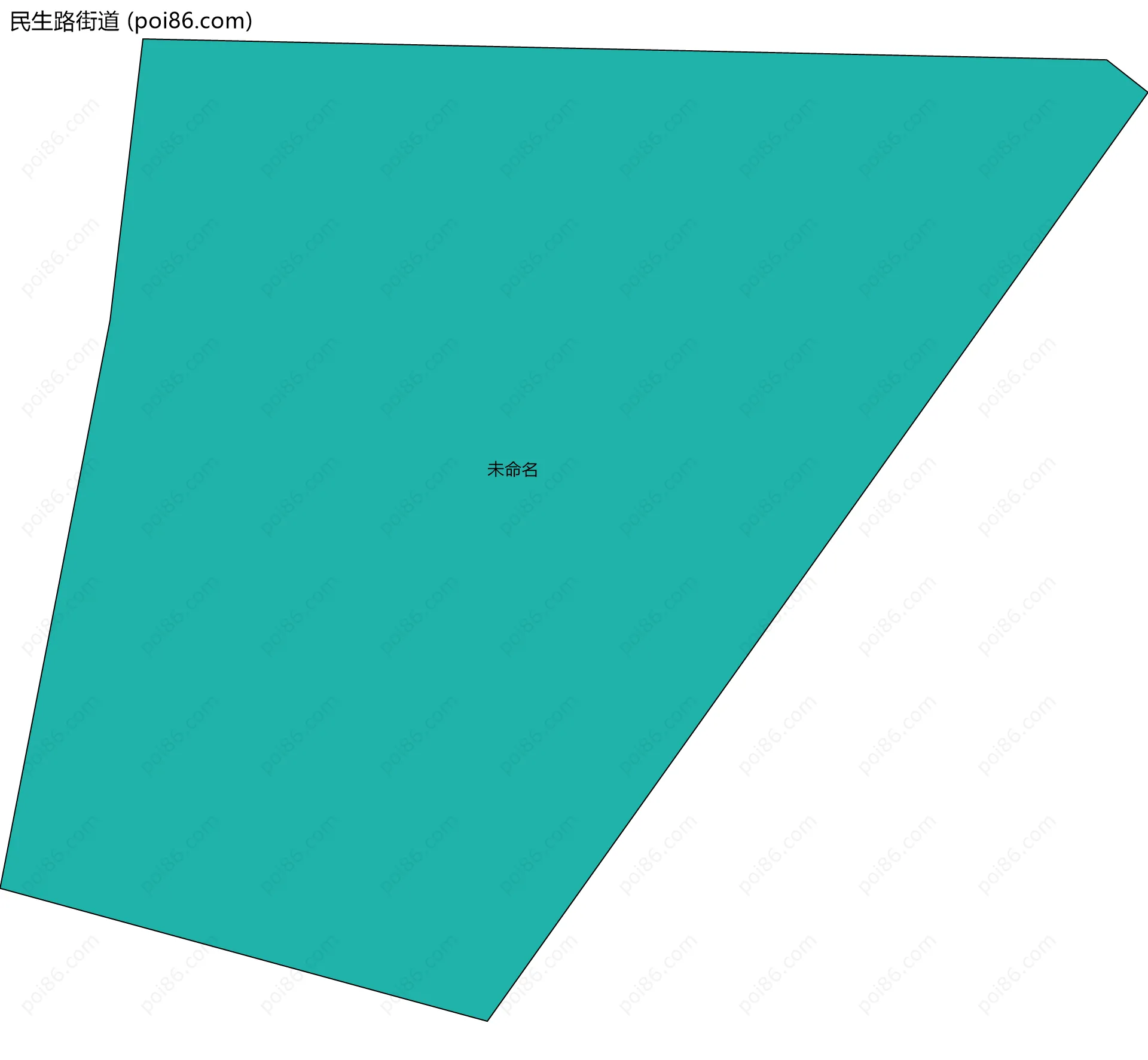 民生路街道边界地图(五级行政区划)