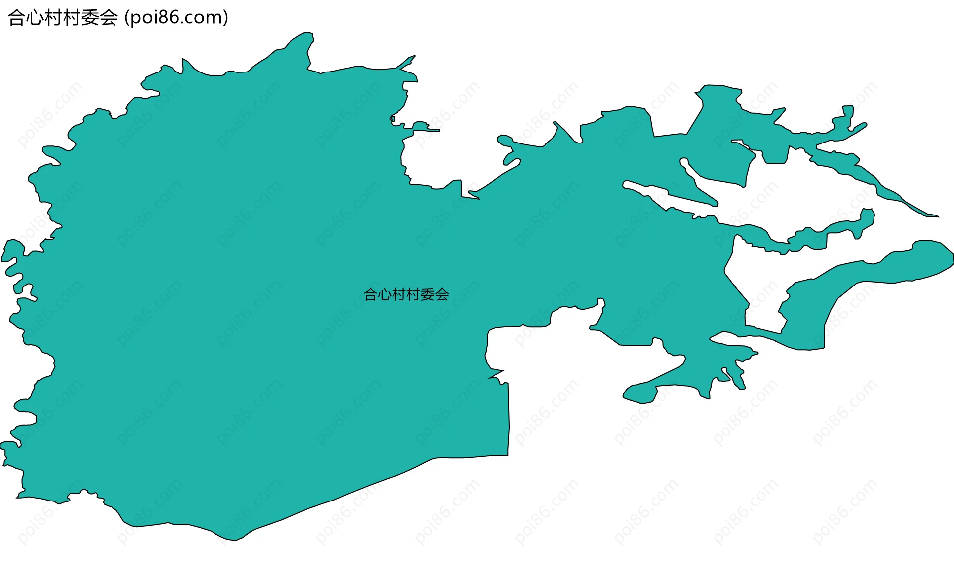 合心村村委会边界地图