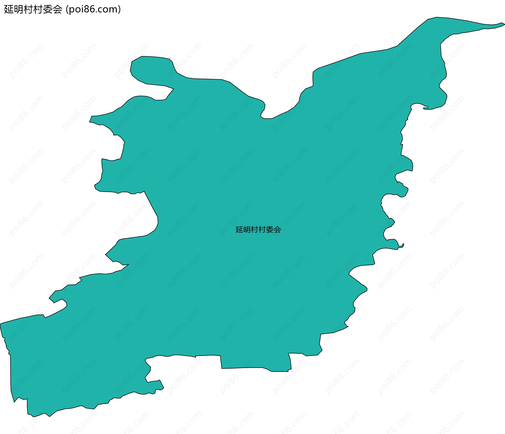 延明村村委会边界地图