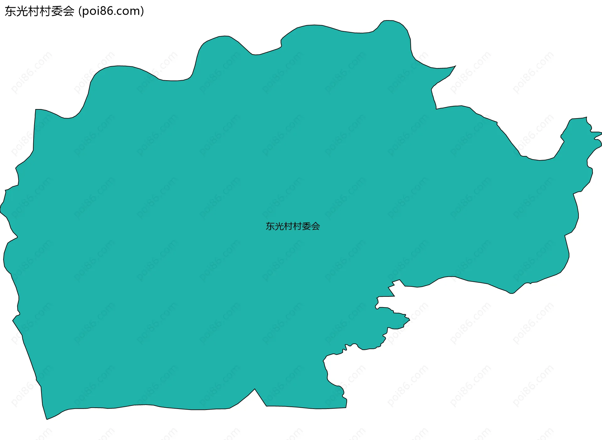 东光村村委会边界地图