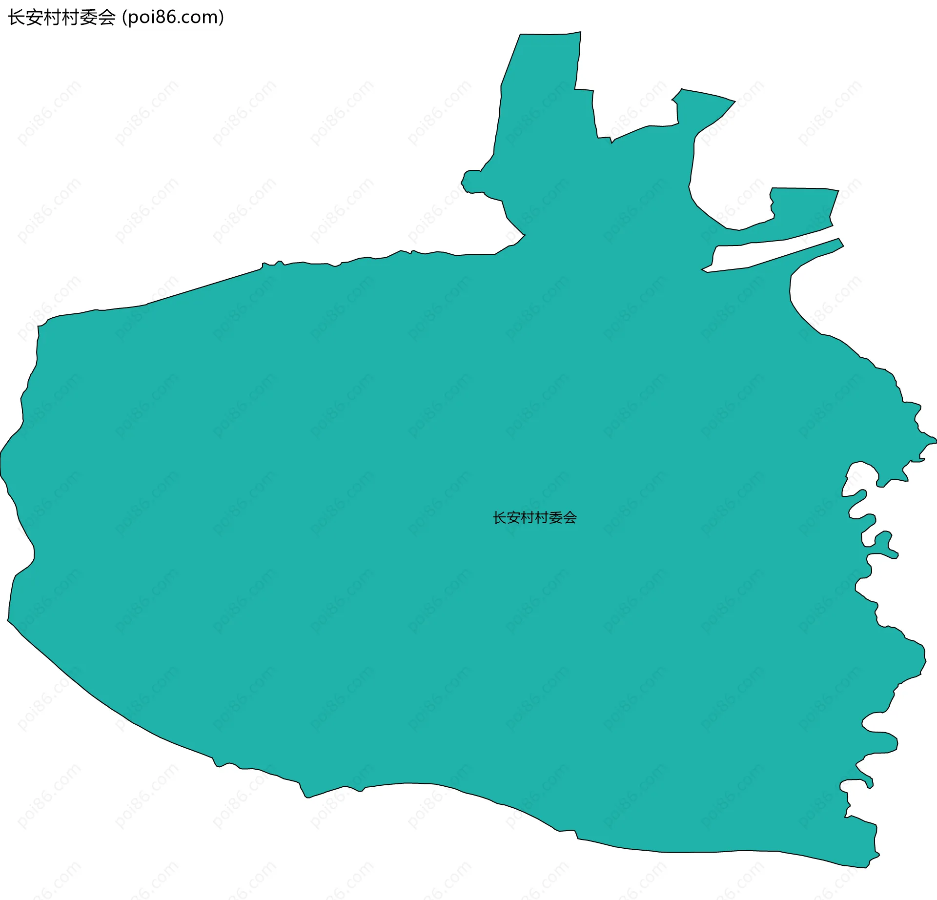 长安村村委会边界地图