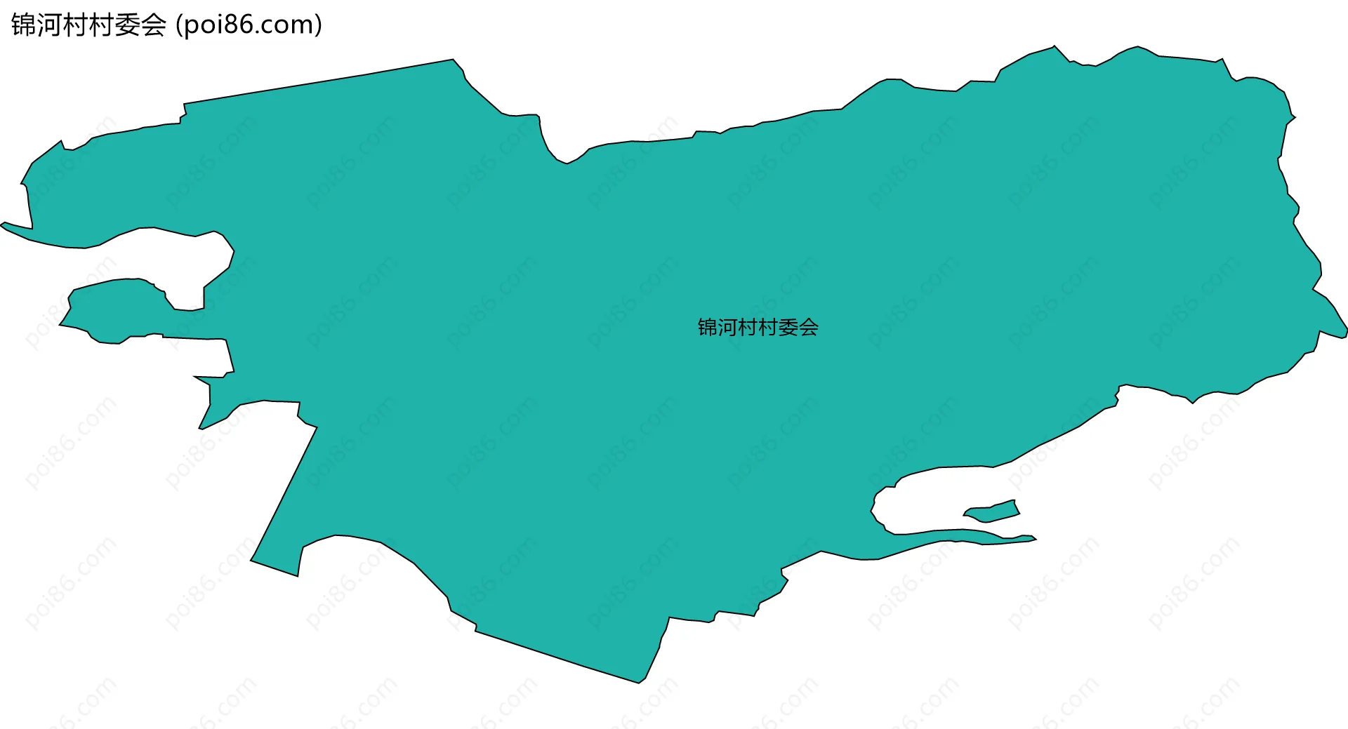 锦河村村委会边界地图