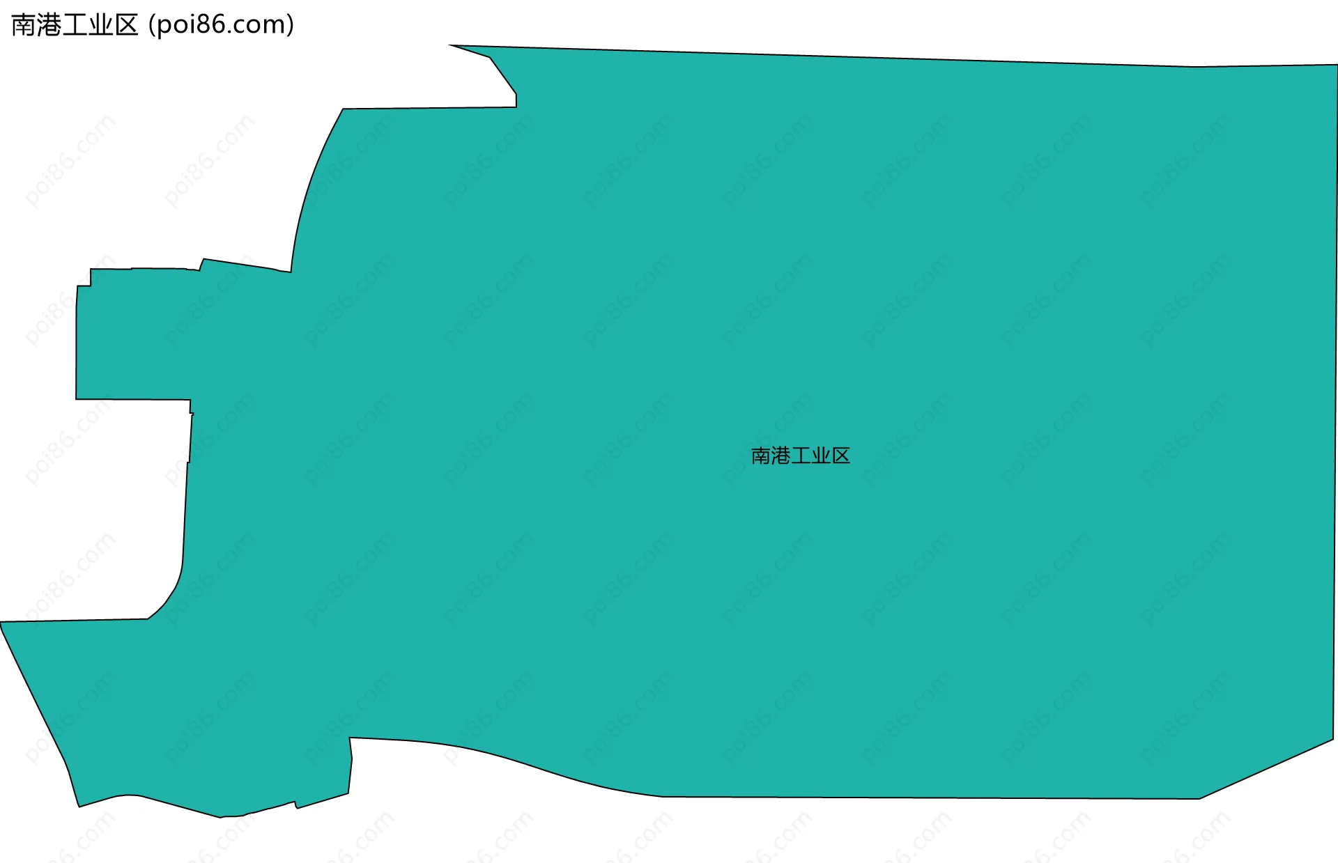 南港工业区边界地图