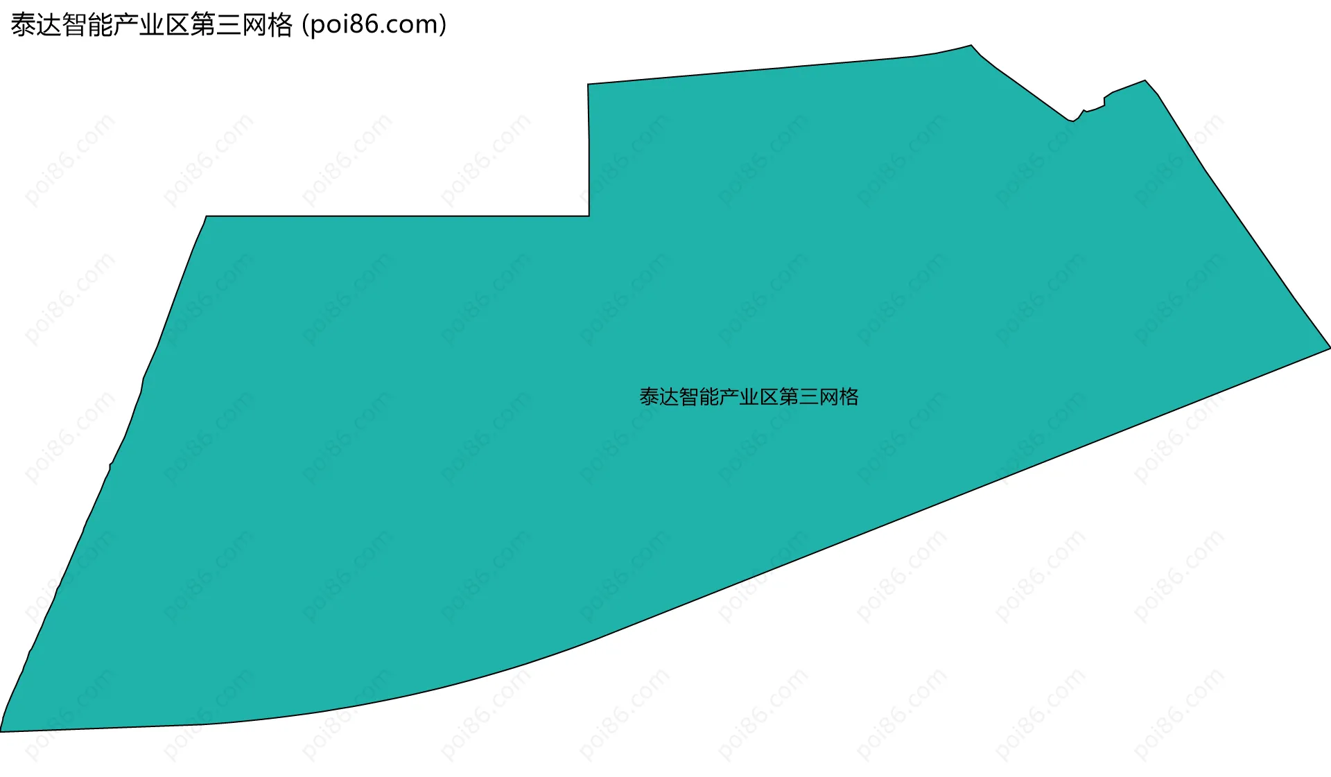 泰达智能产业区第三网格边界地图
