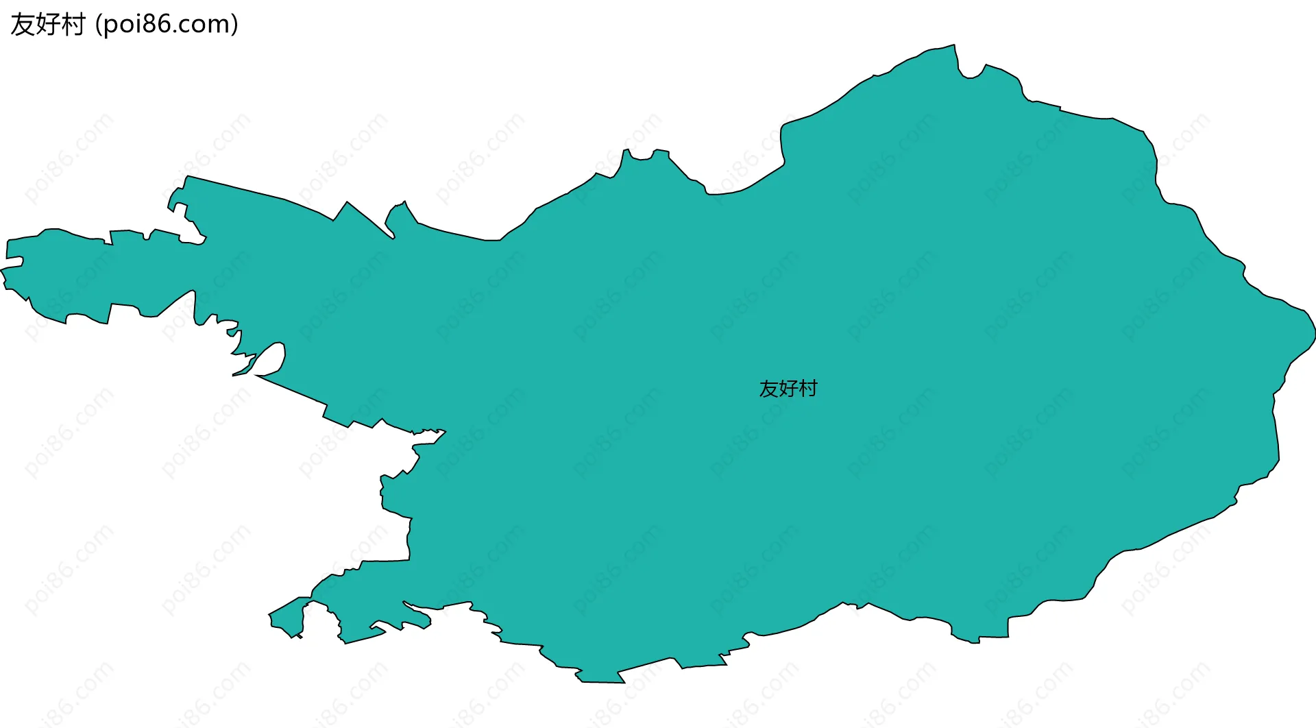 友好村边界地图