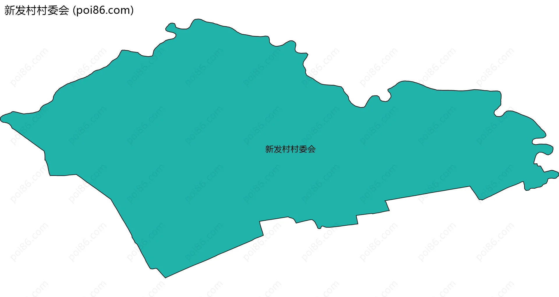 新发村村委会边界地图