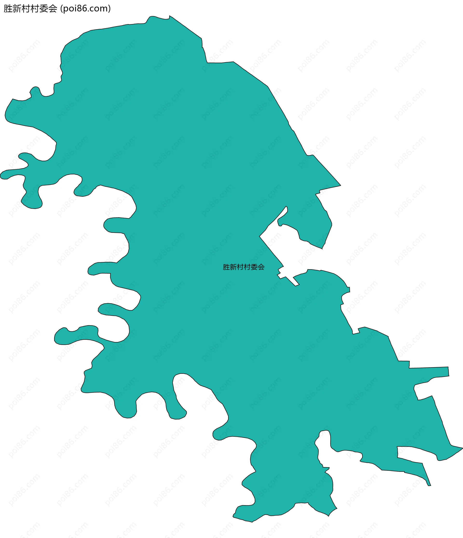 胜新村村委会边界地图