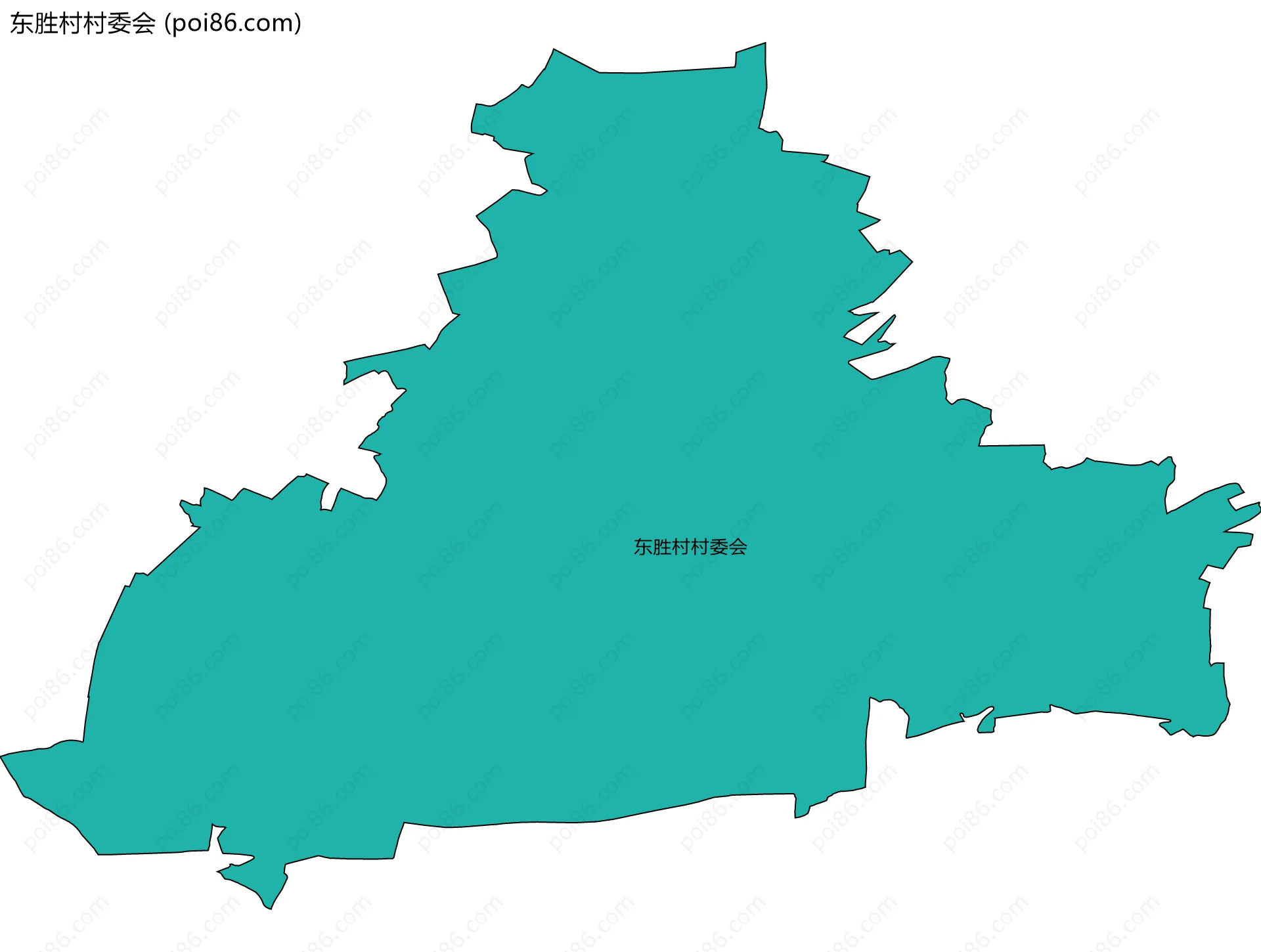 东胜村村委会边界地图