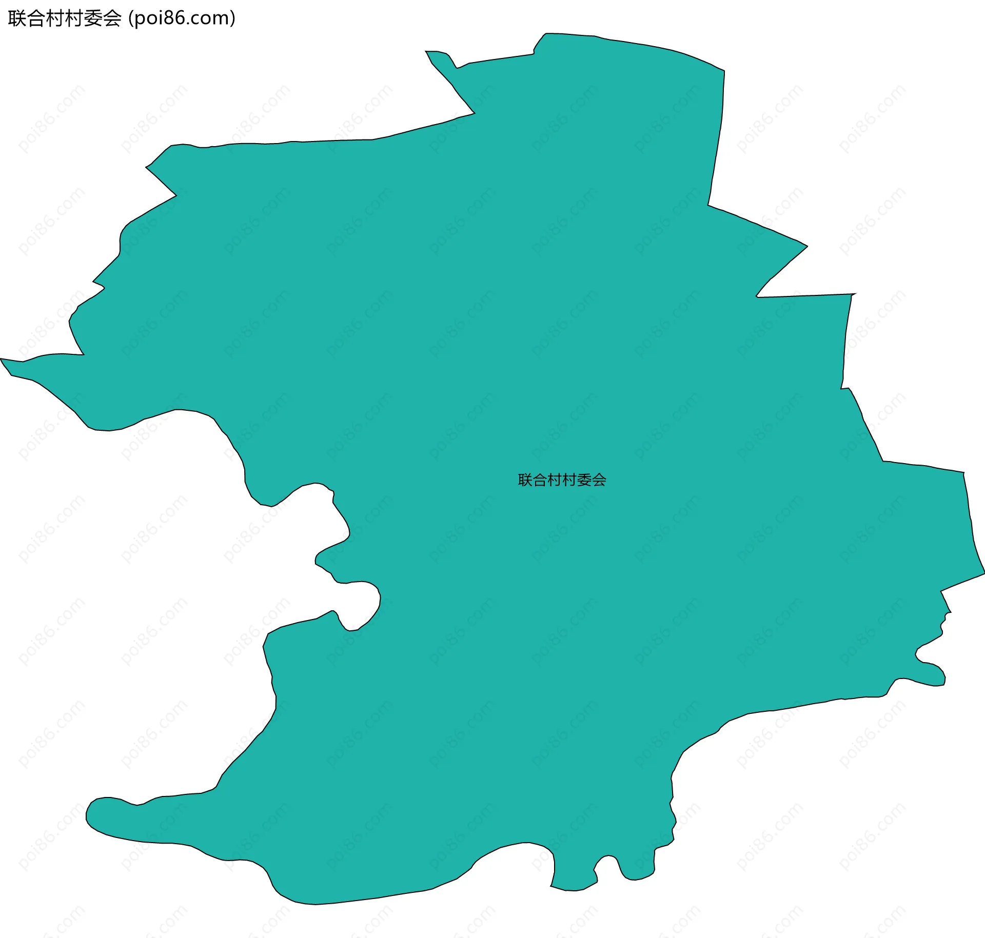 联合村村委会边界地图