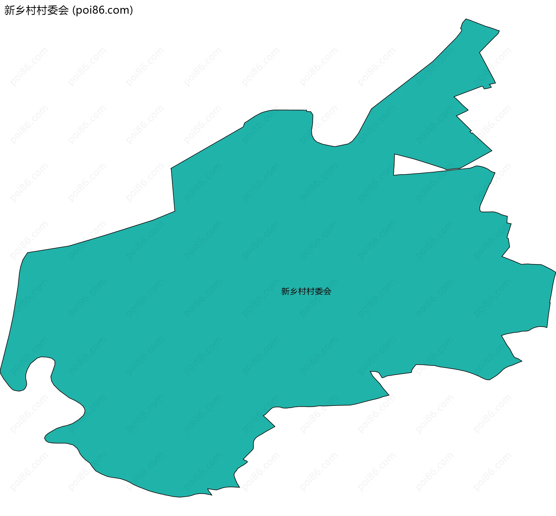 新乡村村委会边界地图