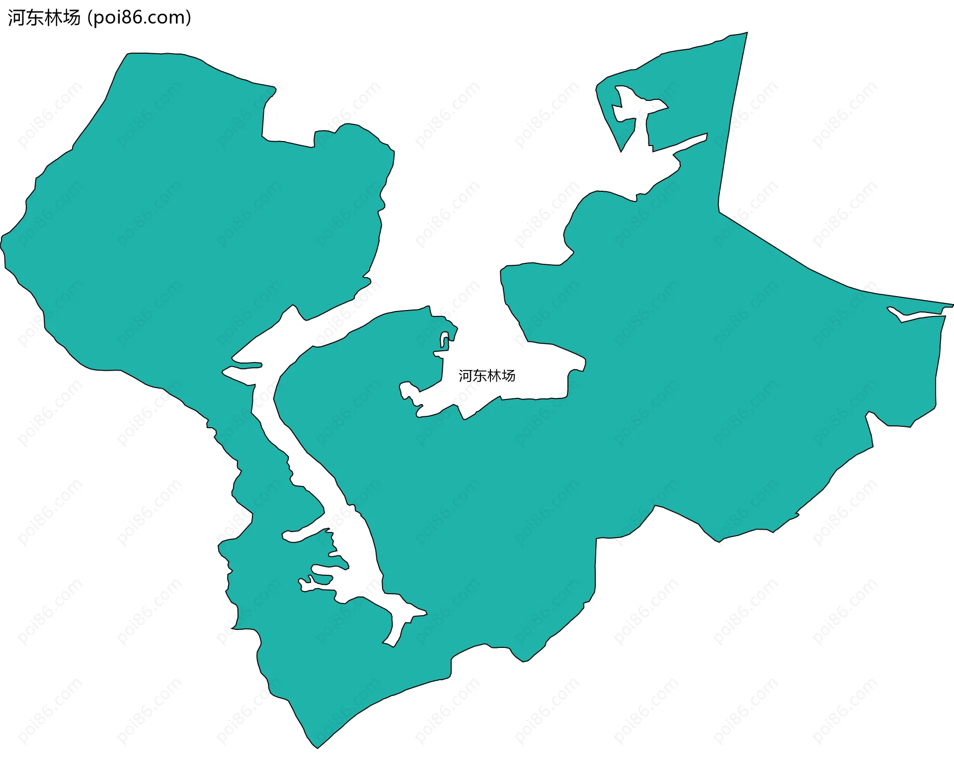 河东林场边界地图