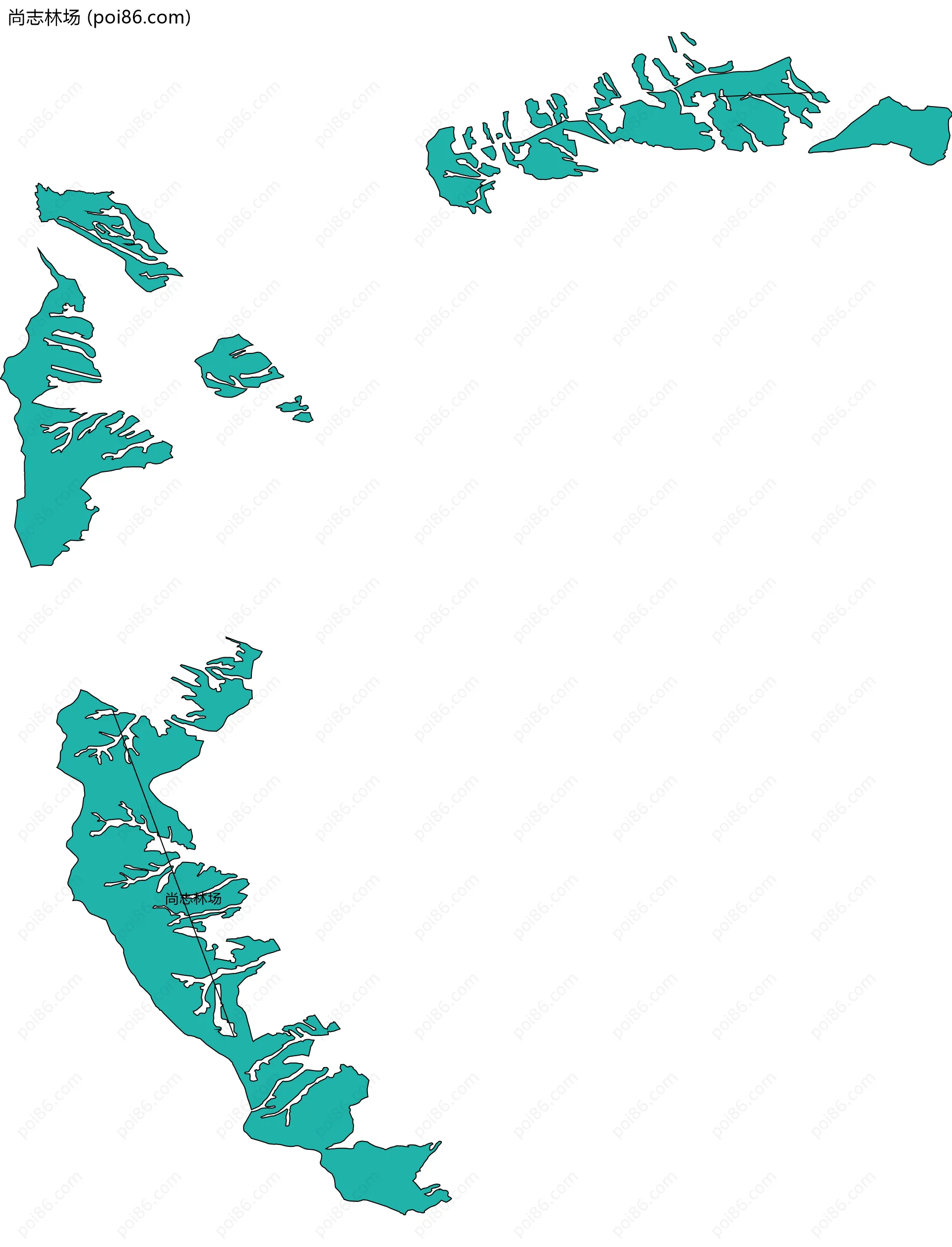 尚志林场边界地图