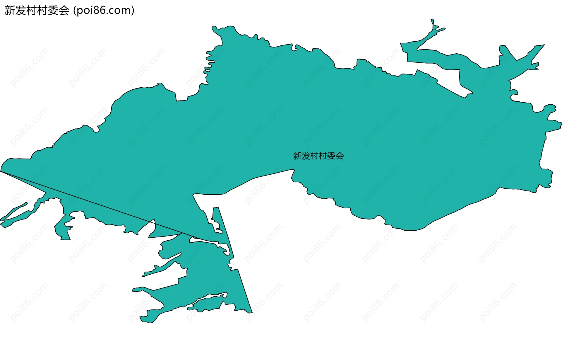 新发村村委会边界地图