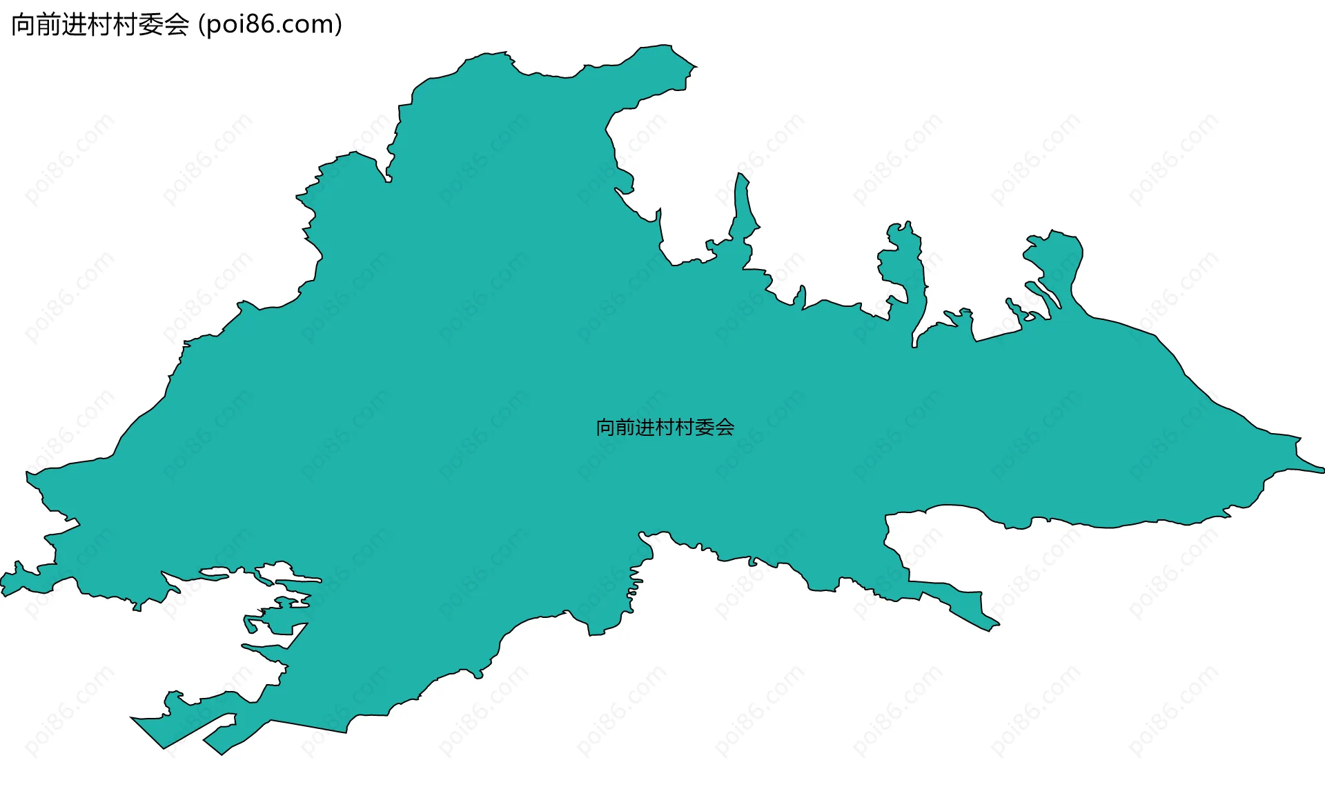 向前进村村委会边界地图