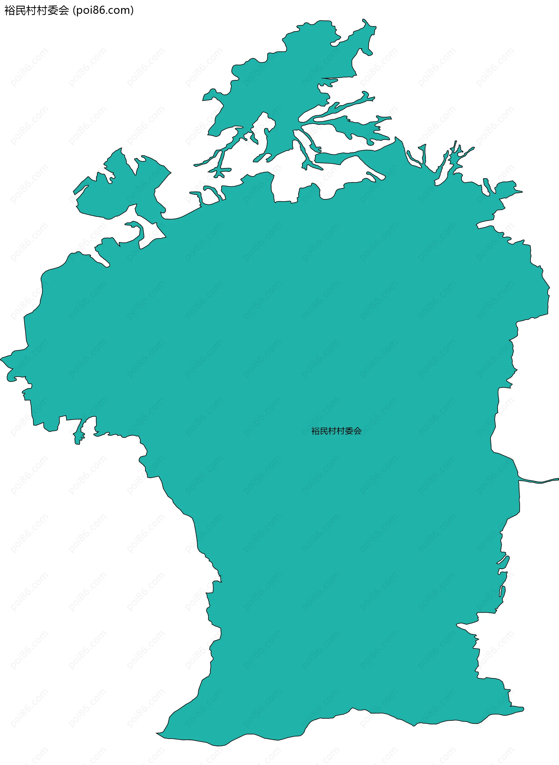 裕民村村委会边界地图