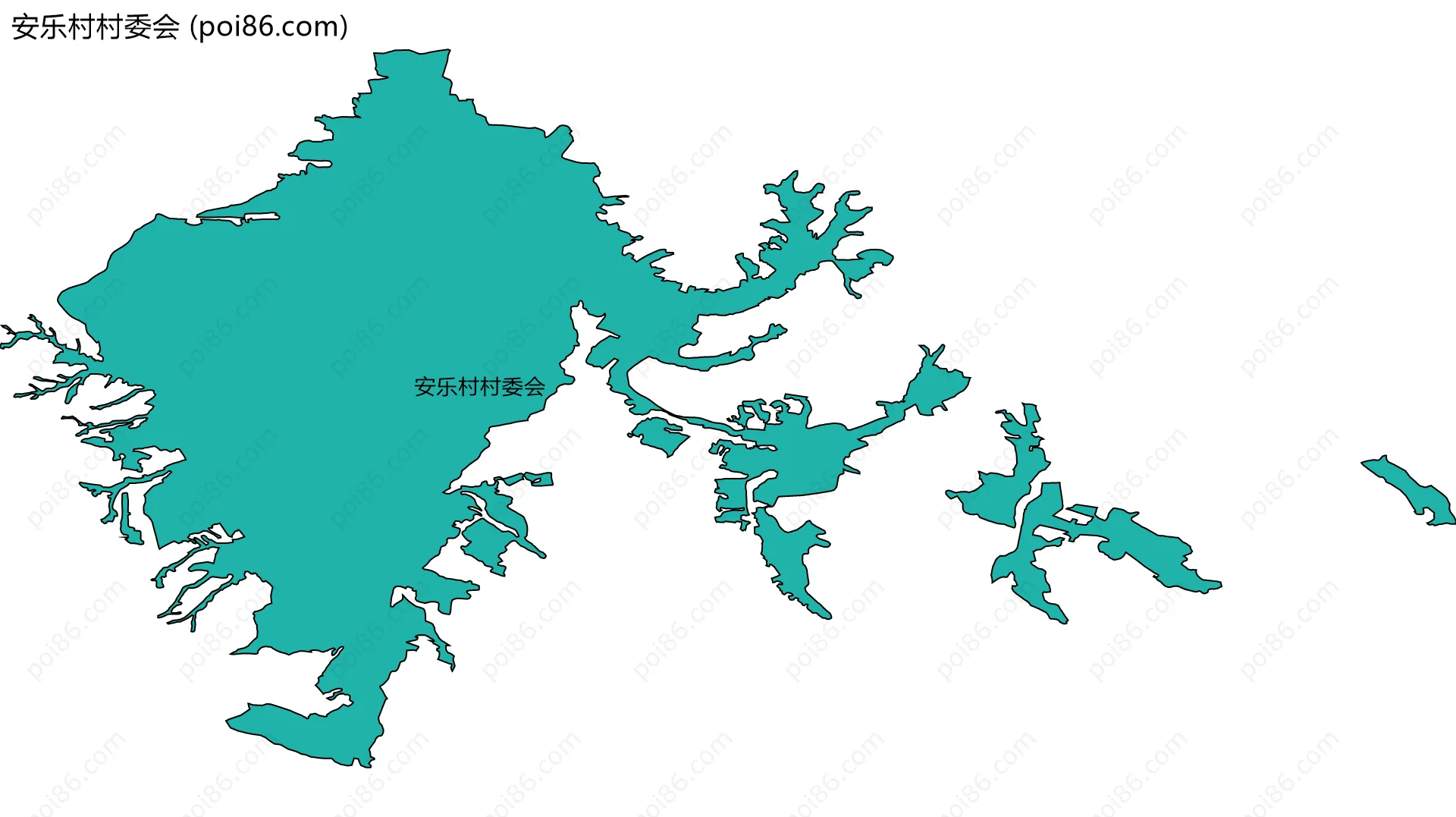 安乐村村委会边界地图