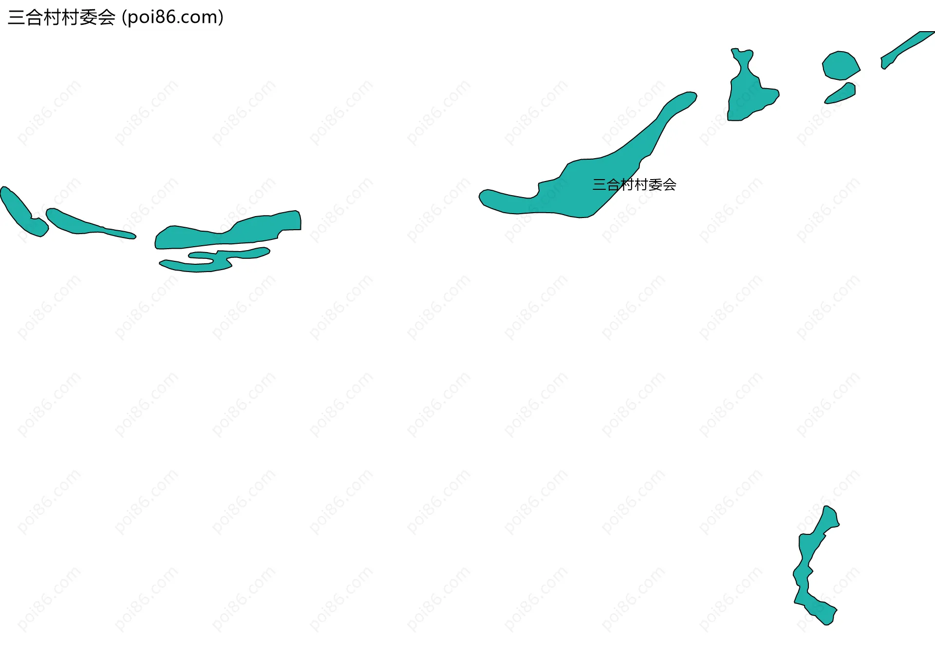 三合村村委会边界地图