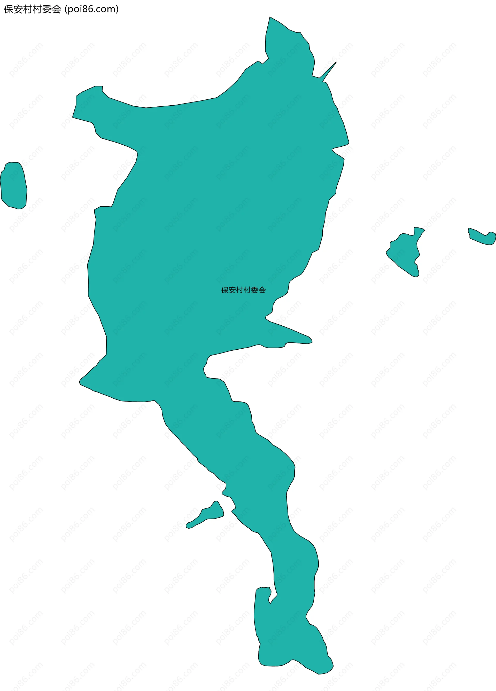 保安村村委会边界地图