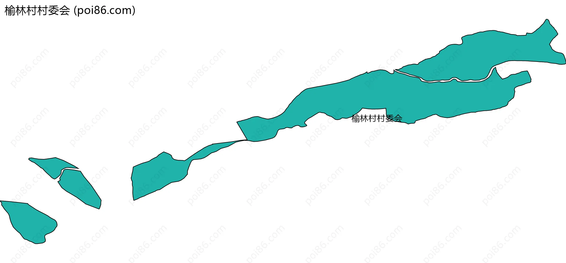 榆林村村委会边界地图