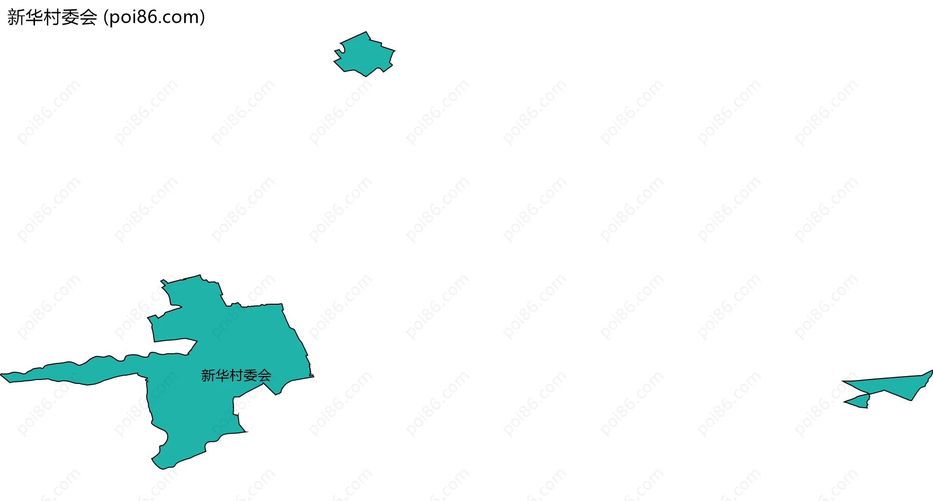 新华村委会边界地图