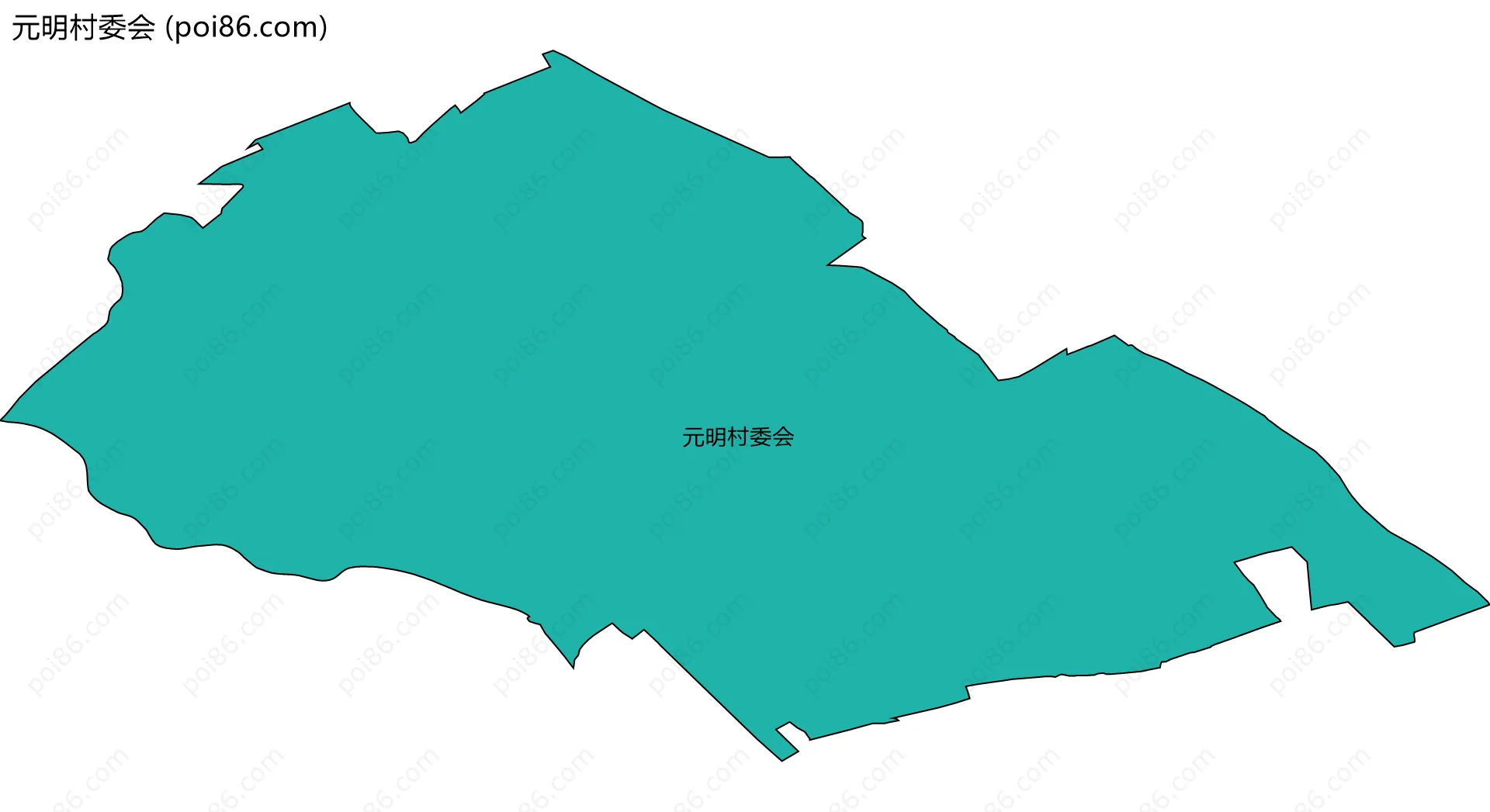 元明村委会边界地图