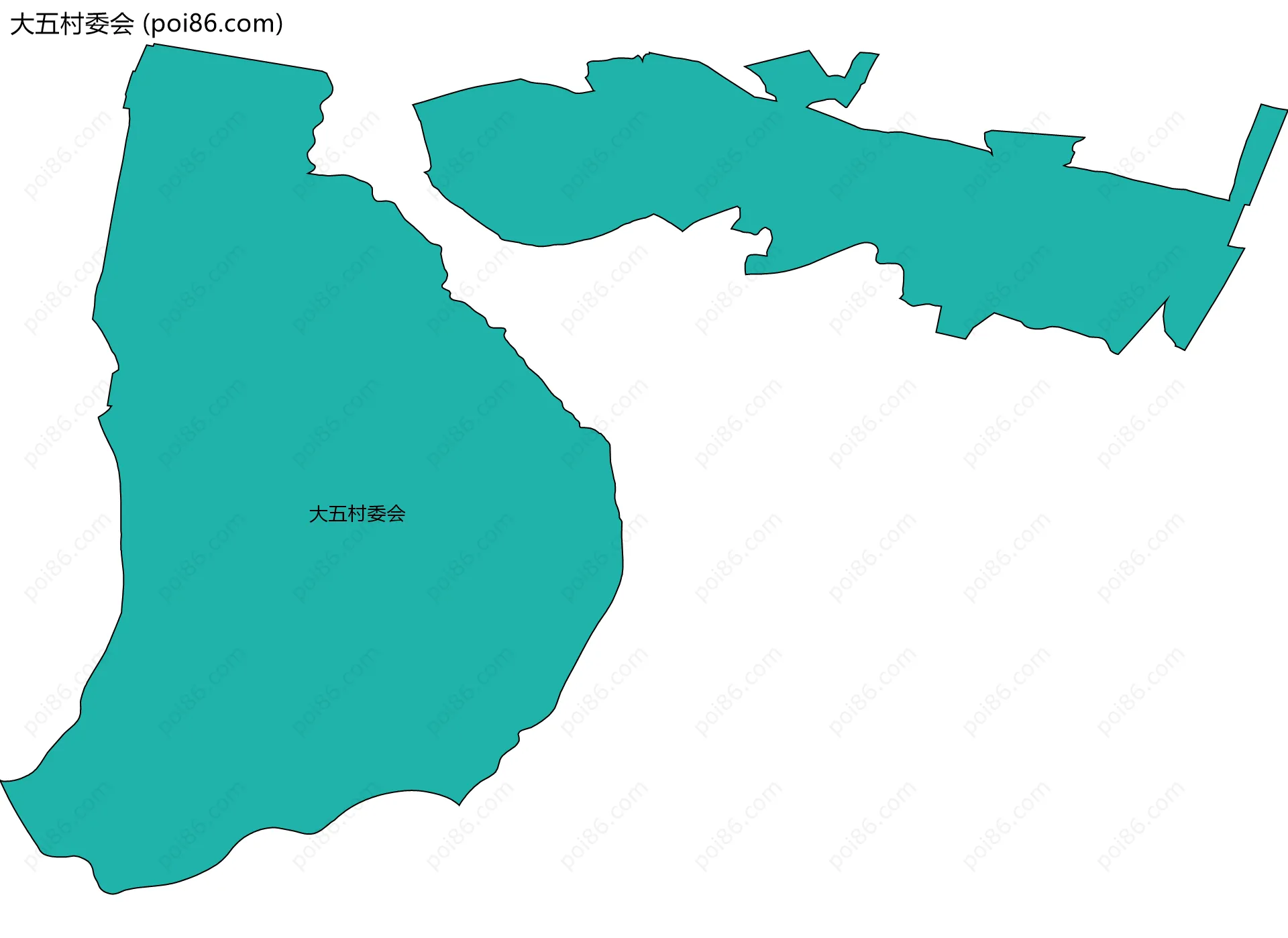 大五村委会边界地图