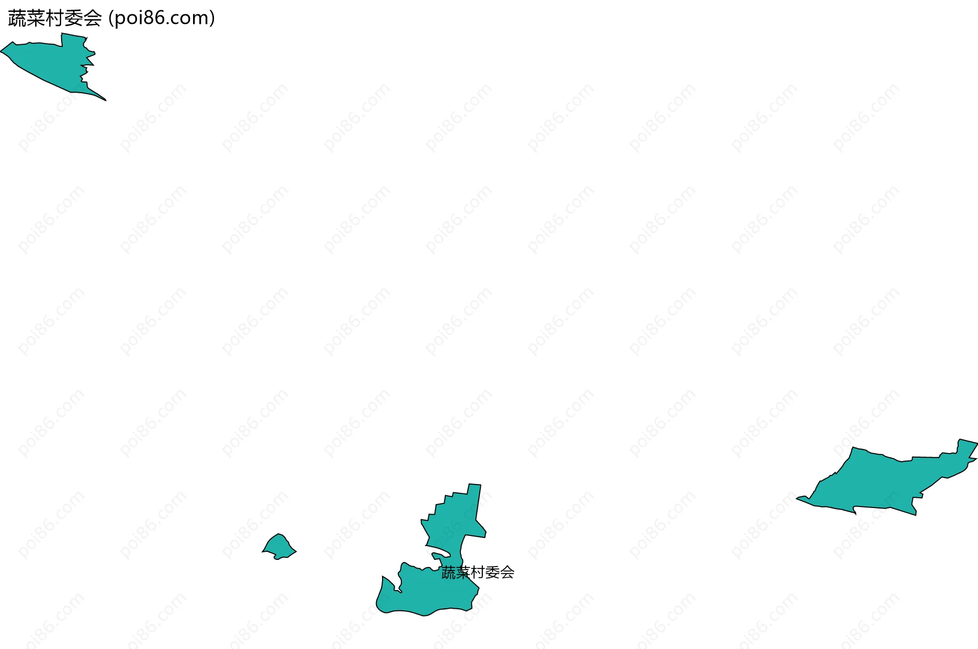 蔬菜村委会边界地图