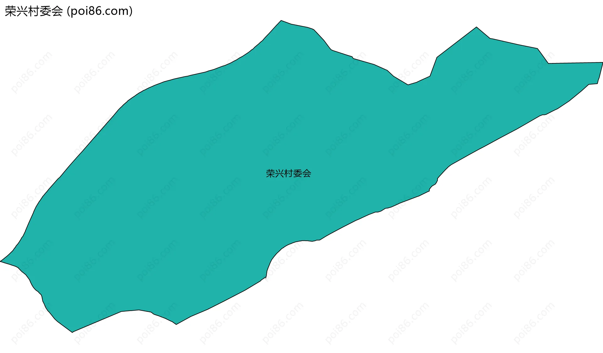 荣兴村委会边界地图