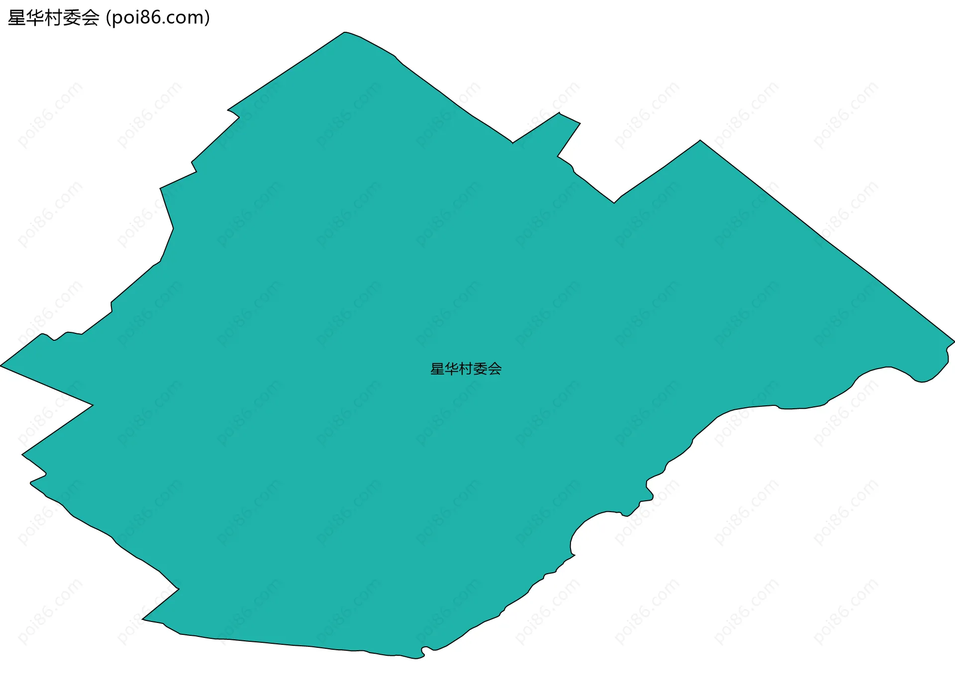 星华村委会边界地图