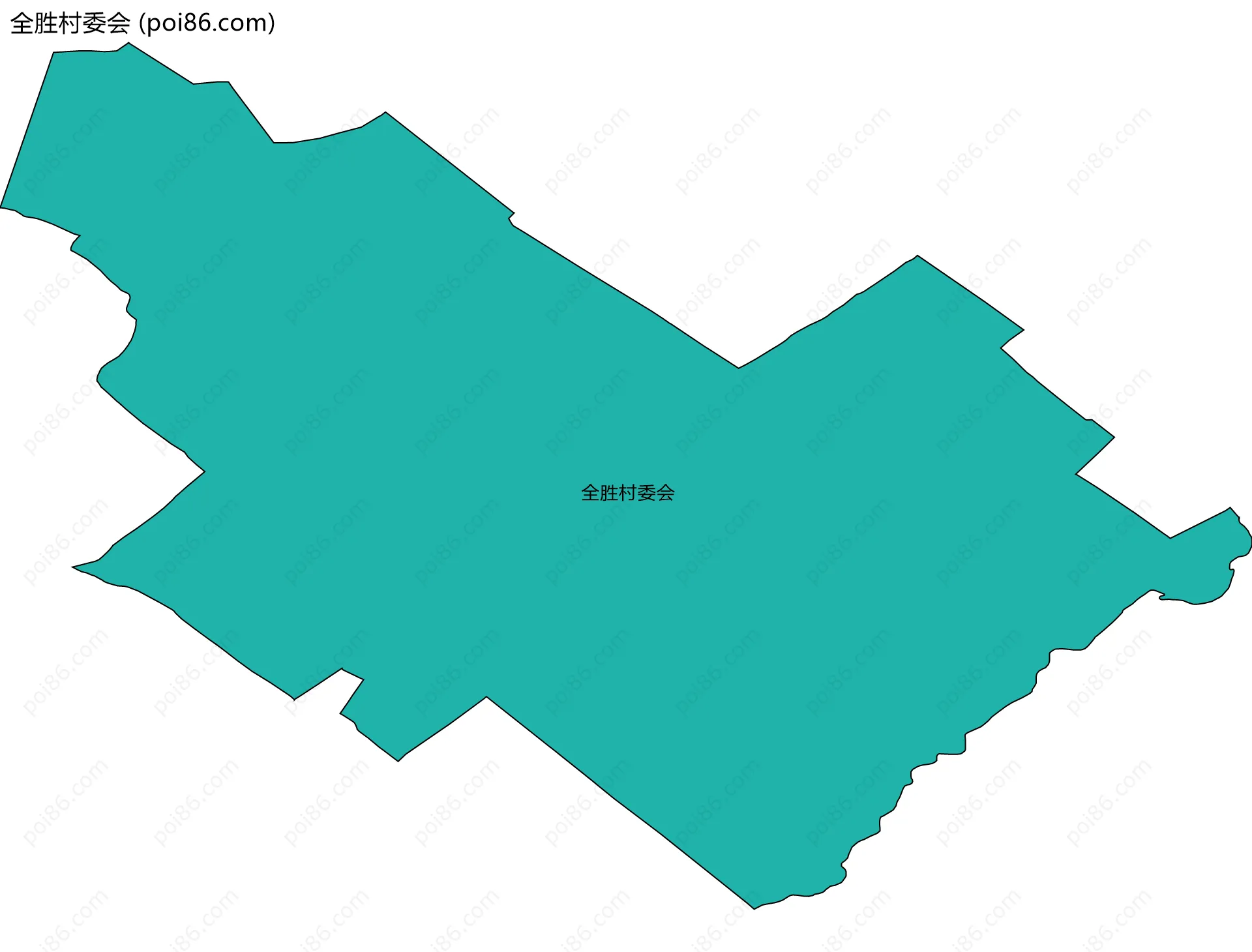 全胜村委会边界地图