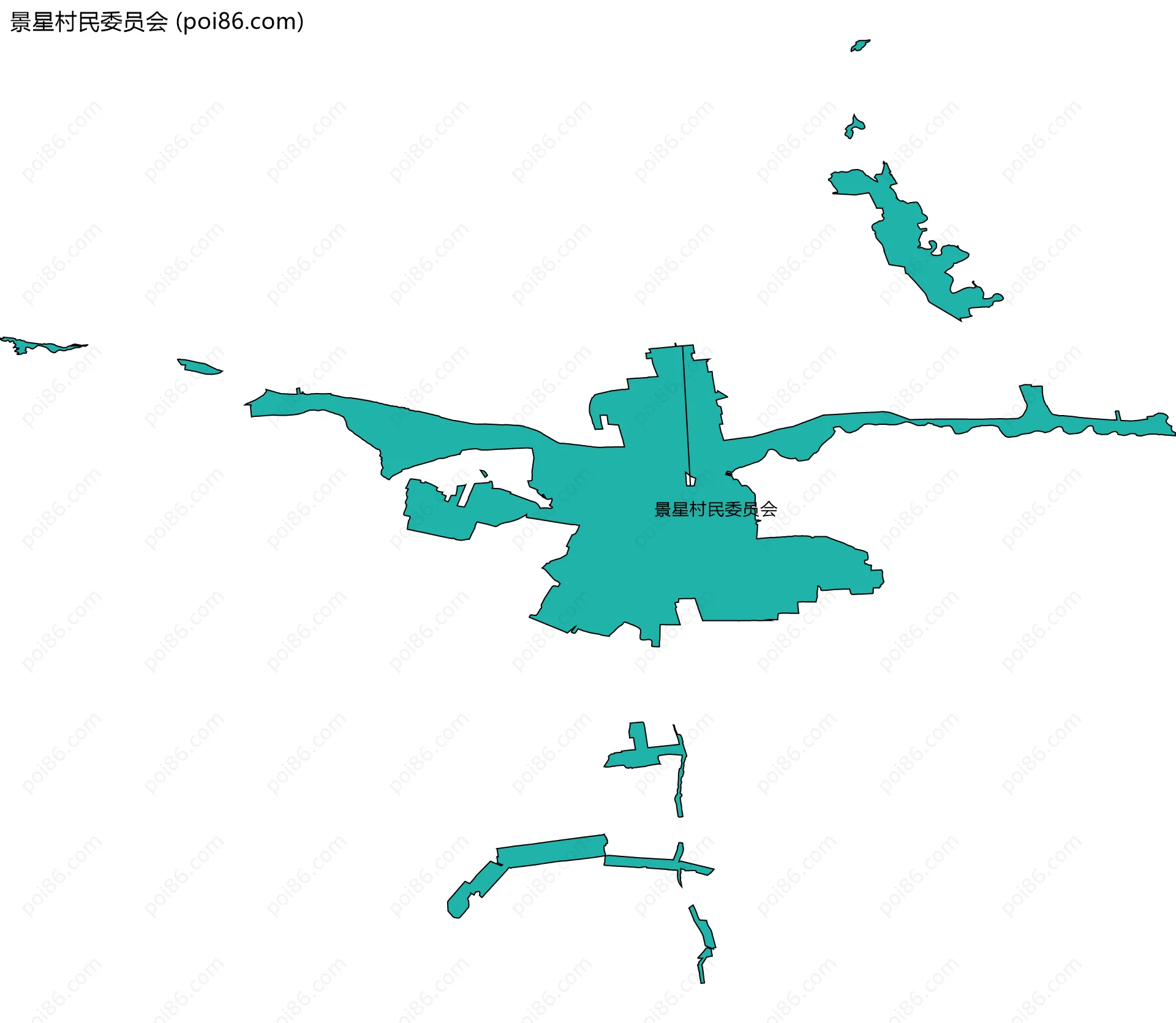 景星村民委员会边界地图