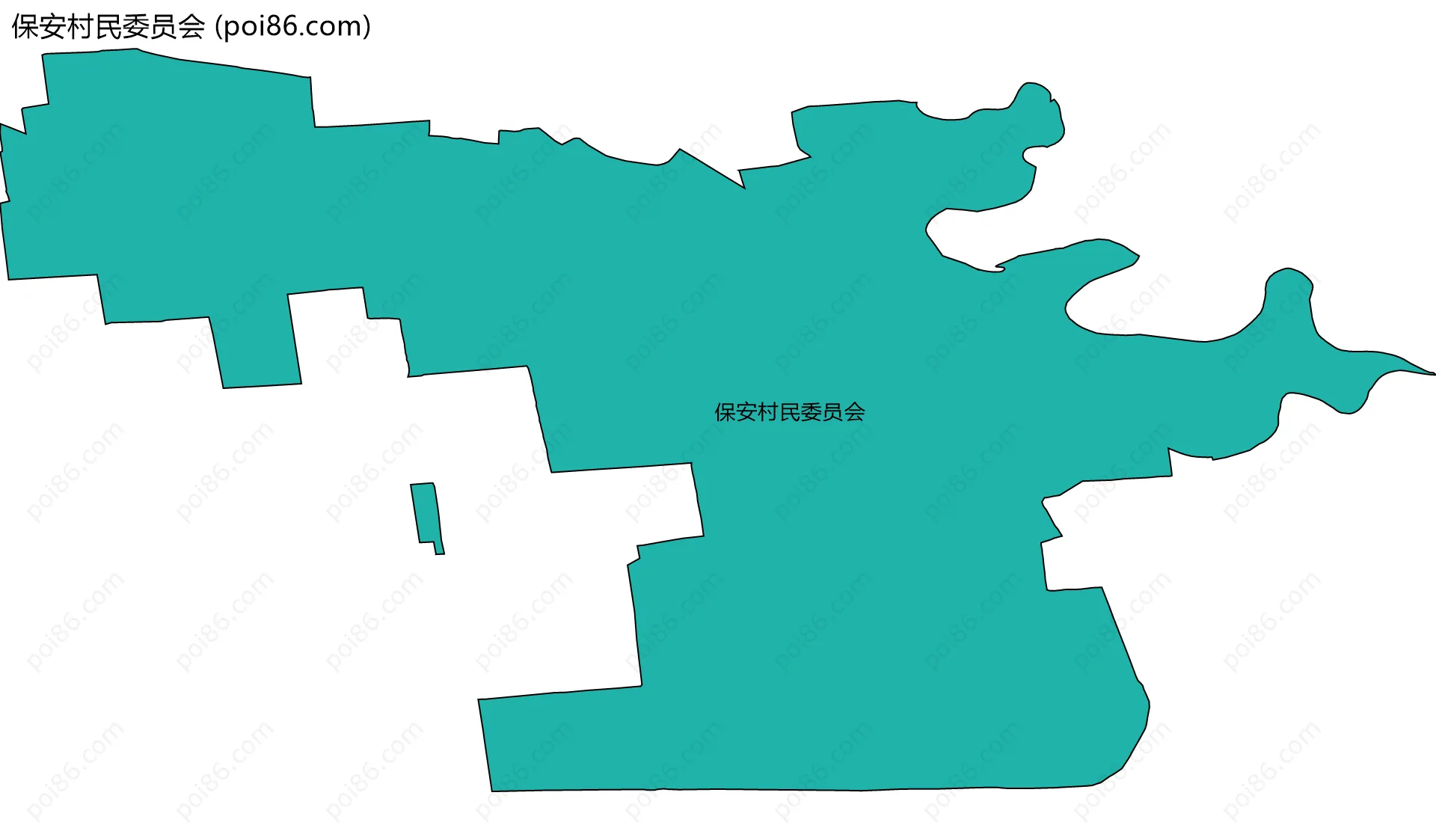 保安村民委员会边界地图