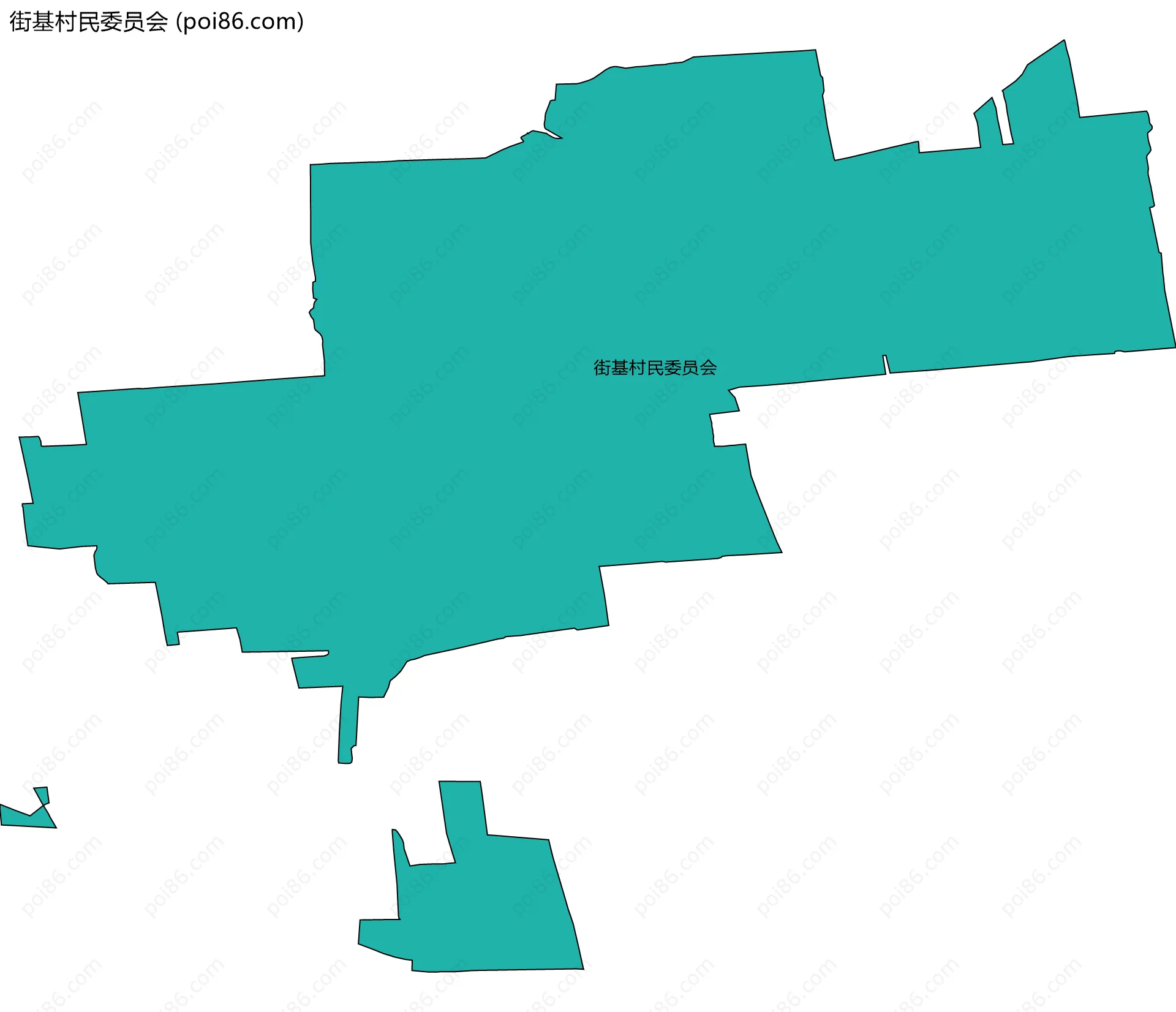 街基村民委员会边界地图