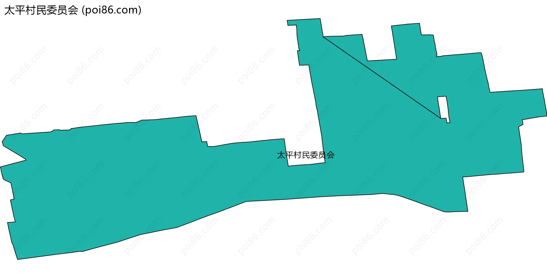 太平村民委员会边界地图