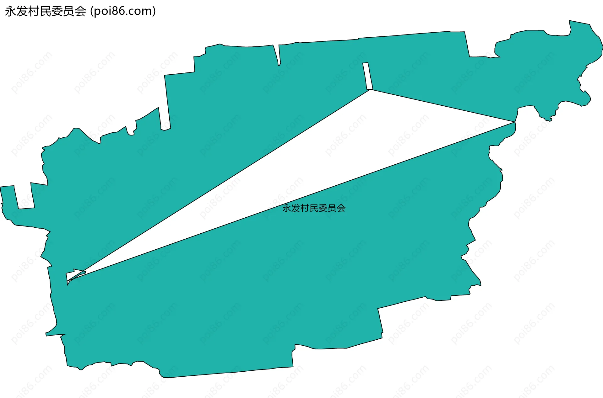 永发村民委员会边界地图