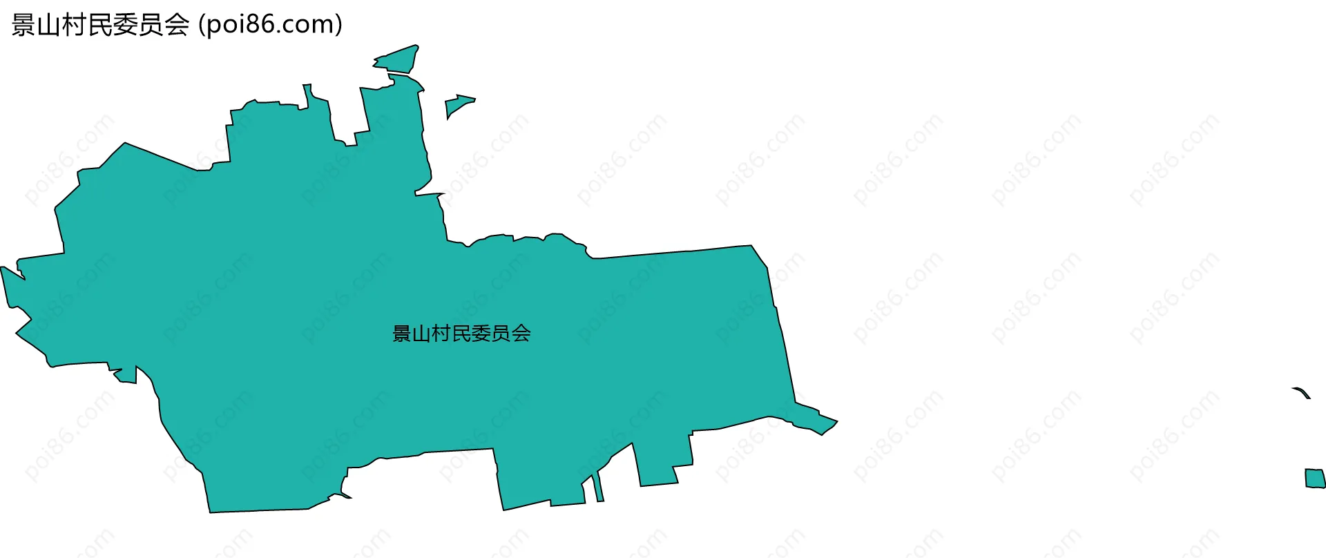 景山村民委员会边界地图