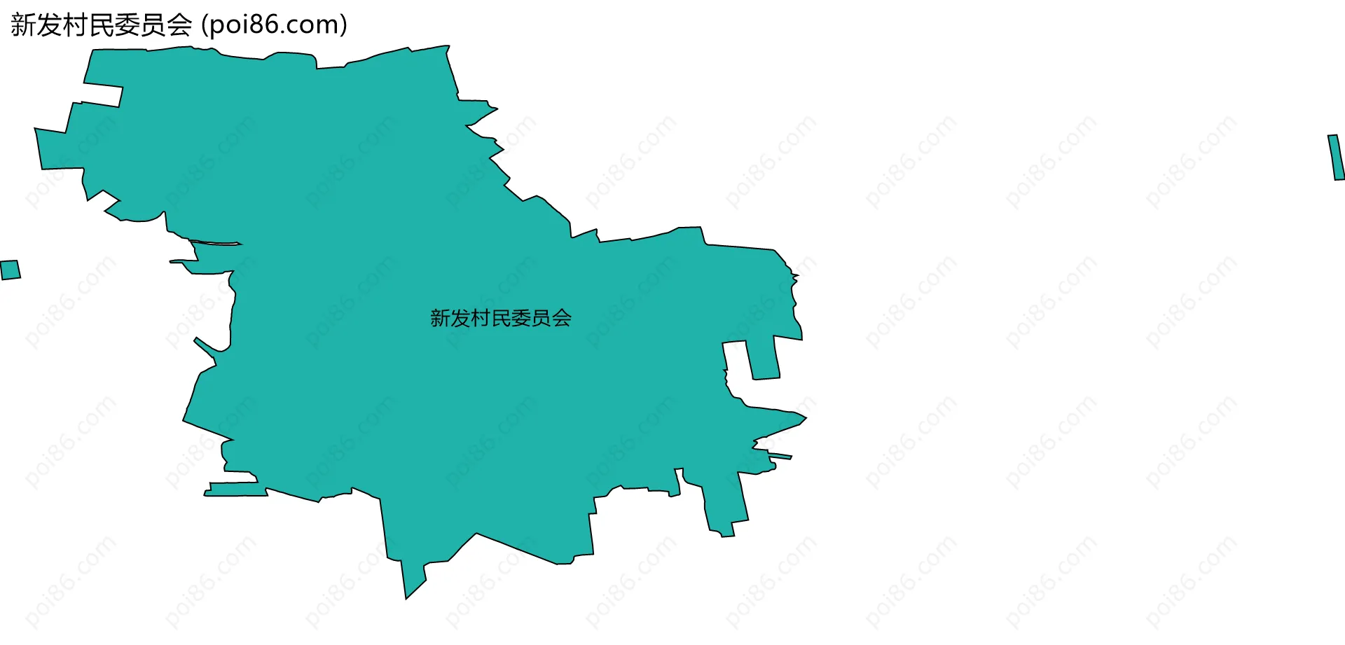 新发村民委员会边界地图