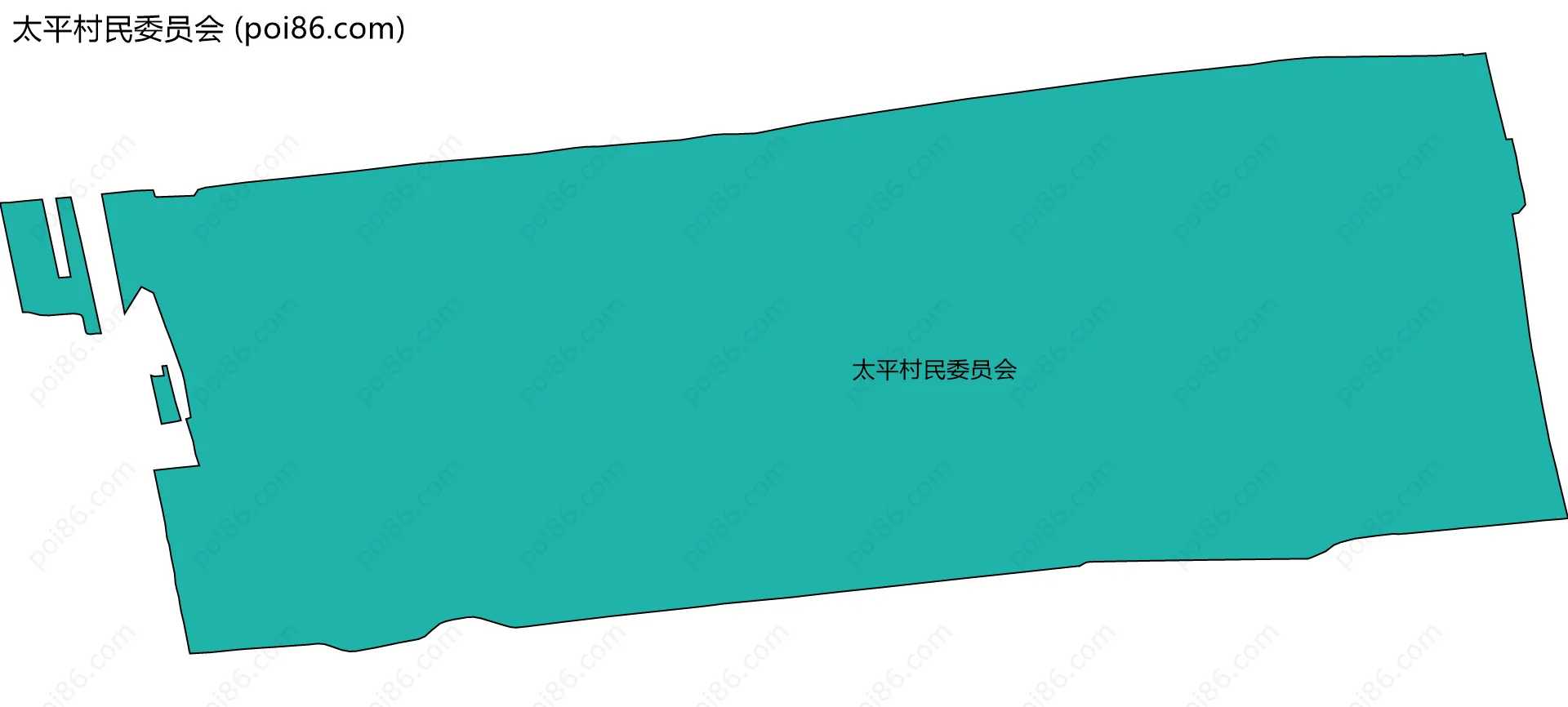 太平村民委员会边界地图